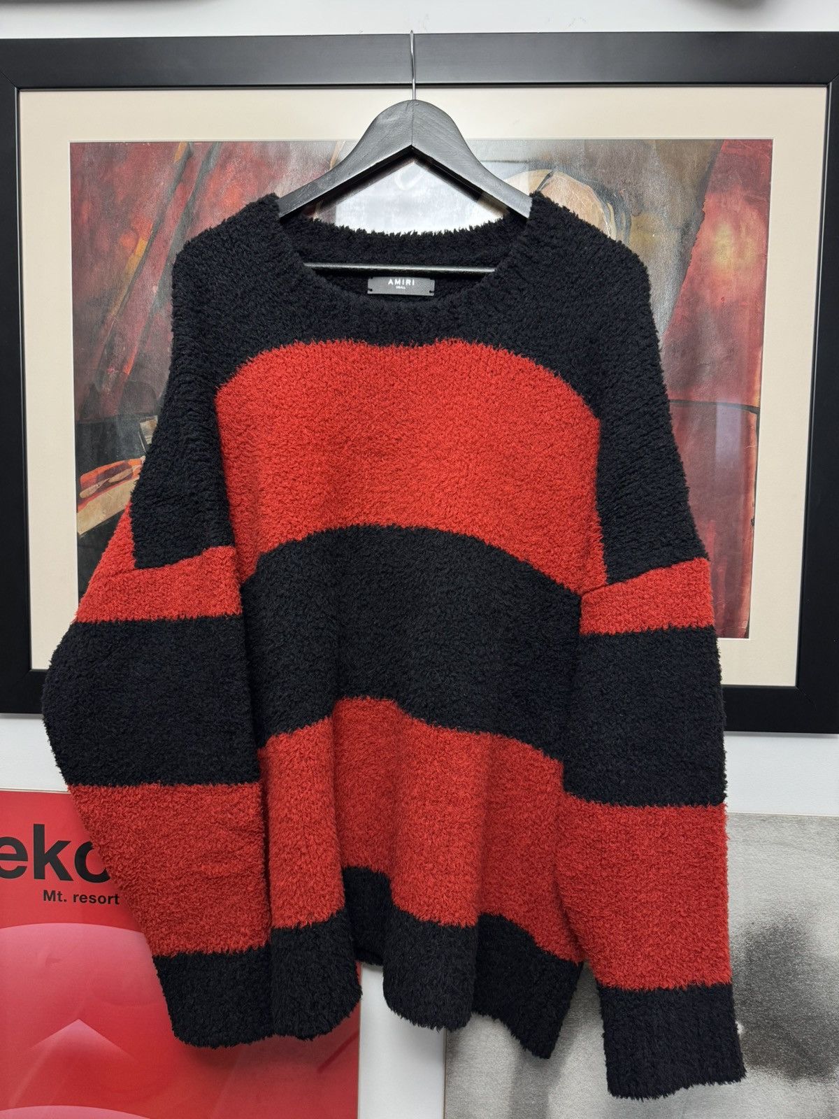 Amiri FW23 Amiri Wool Oversize Designer Knit Stripes Luxury Kurt Size US S / EU 44-46 / 1 - 1 Thumbnail