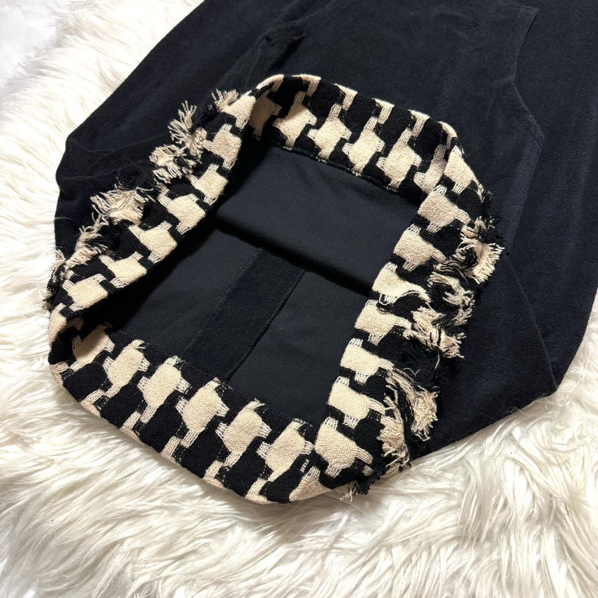 Chanel Chanel houndstooth-patterned pile fabric with hood Dress Size XS / US 0-2 / IT 36-38 - 6 Thumbnail