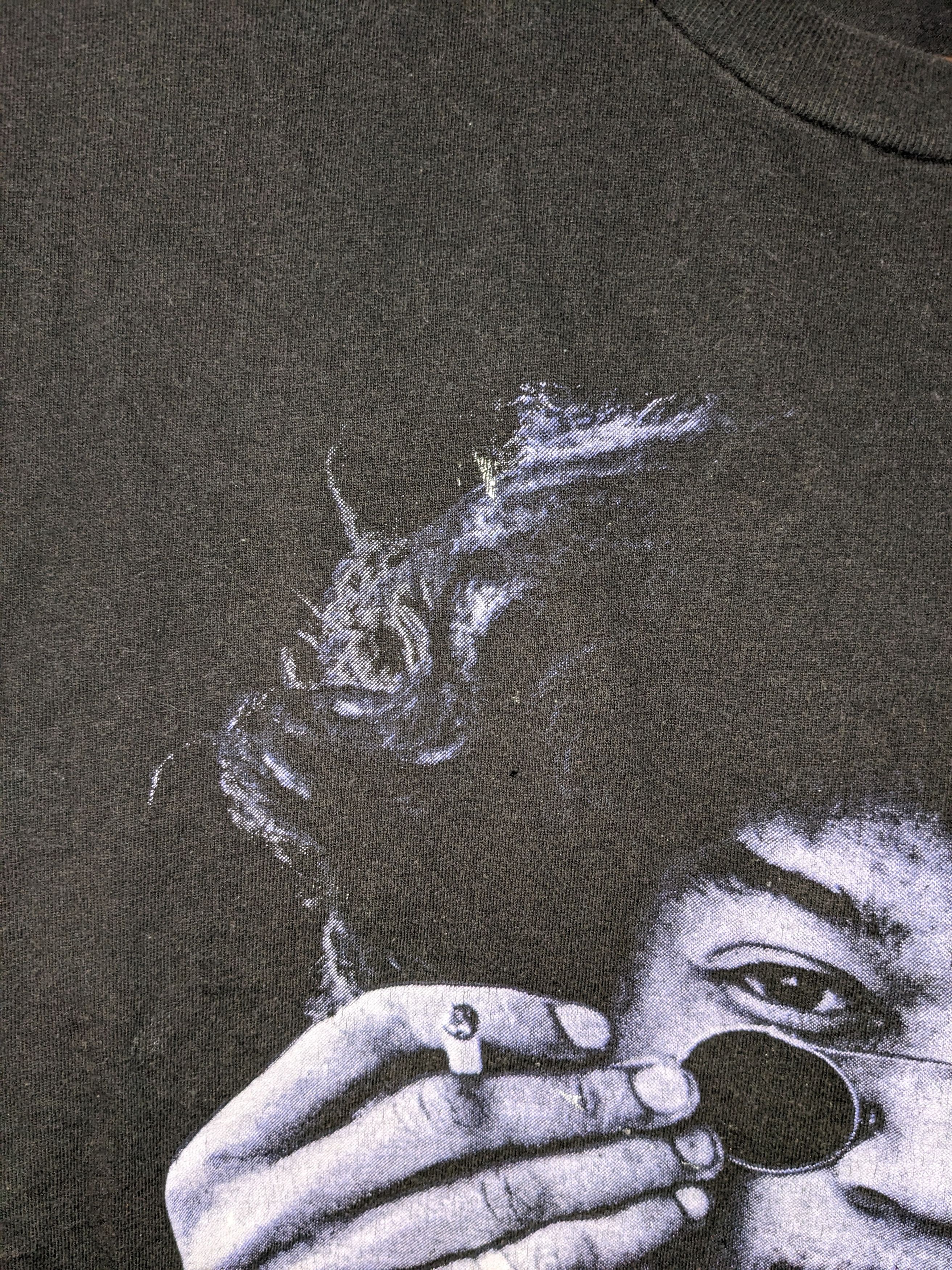Jimi Hendrix × Vintage Vintage 90s Jimmy Hendrix Purple Haze Black X-Large T-Shirt Size US XL / EU 56 / 4 - 5 Thumbnail