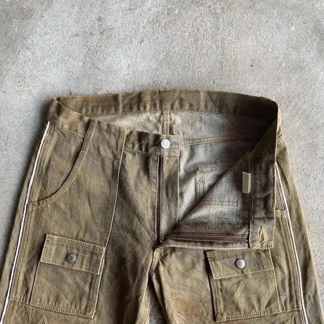 If Six Was Nine SUPER SICKS🔥REDLINE JAPANESE VTG SELVEDGE RUSTY DIRTY JEANS Size US 32 / EU 48 - 8 Thumbnail