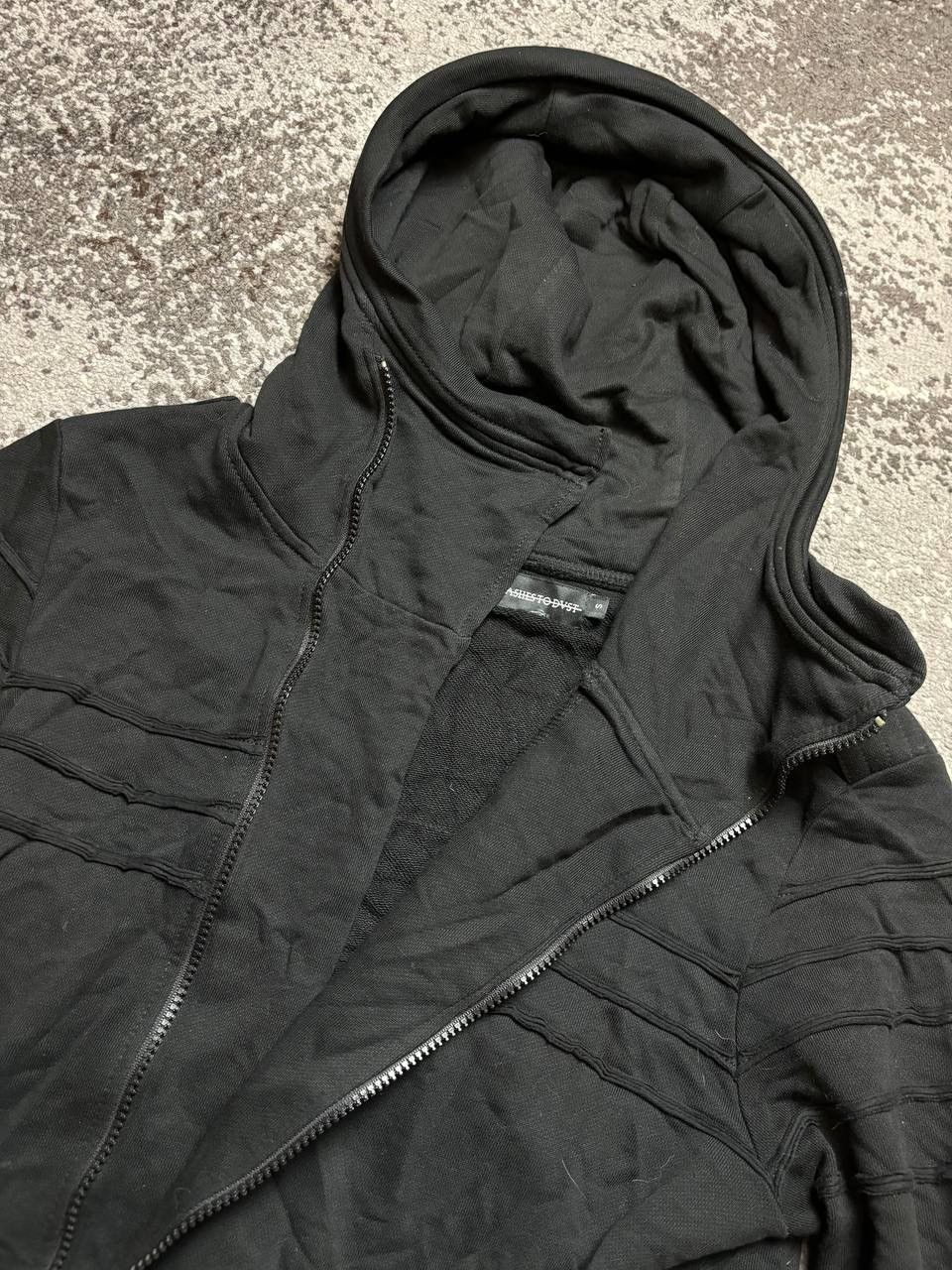 Japanese Brand × Vintage Vintage Y2K Assemetrical Owens Style Metal Wire Hood Hoodie Size US M / EU 48-50 / 2 - 4 Thumbnail