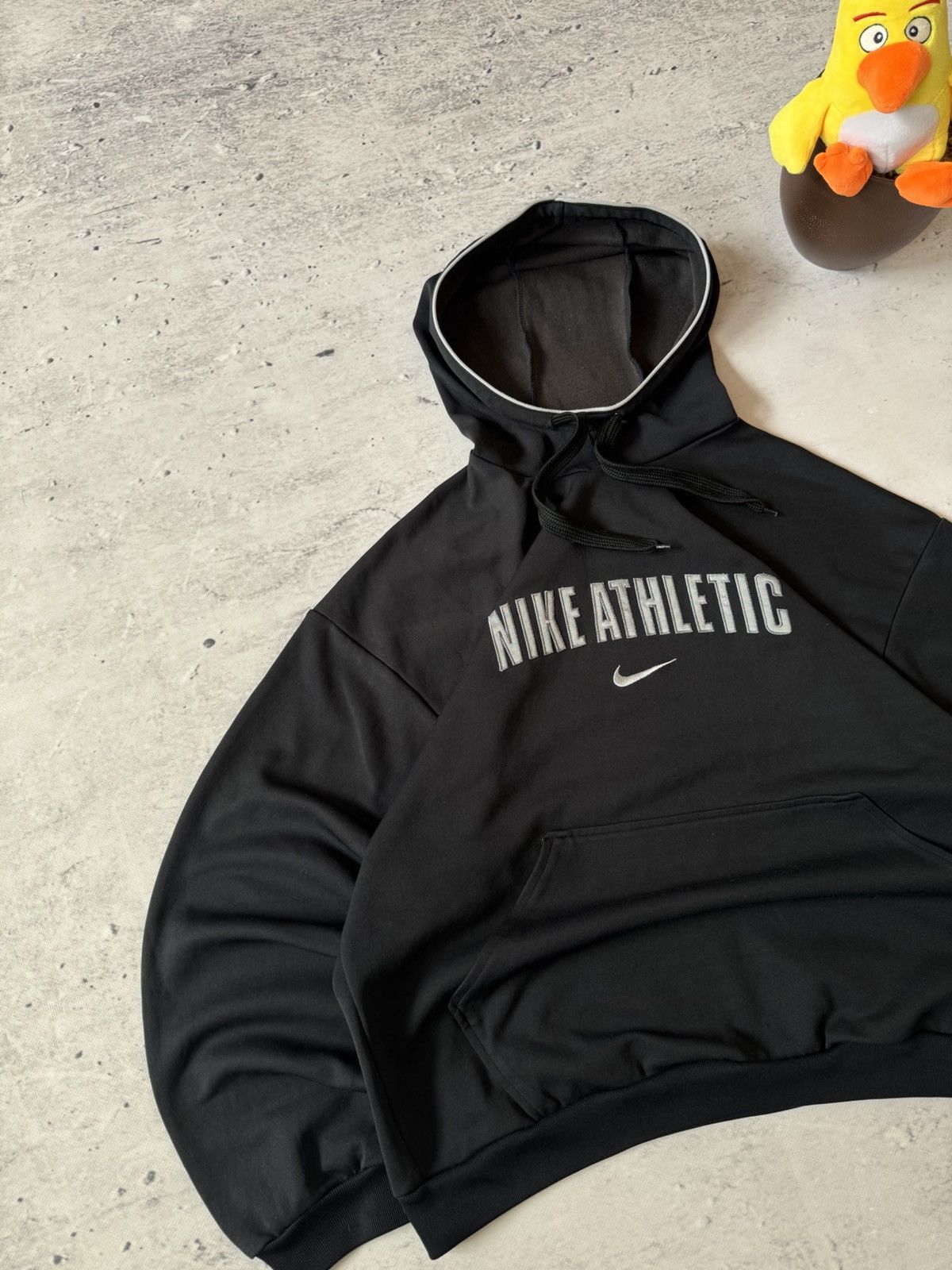 Nike × Vintage NIKE VINTAGE 00s y2k OVERSIZE BAGGY HOODIE CENTER LOGO Size US XL / EU 56 / 4 - 2 Thumbnail