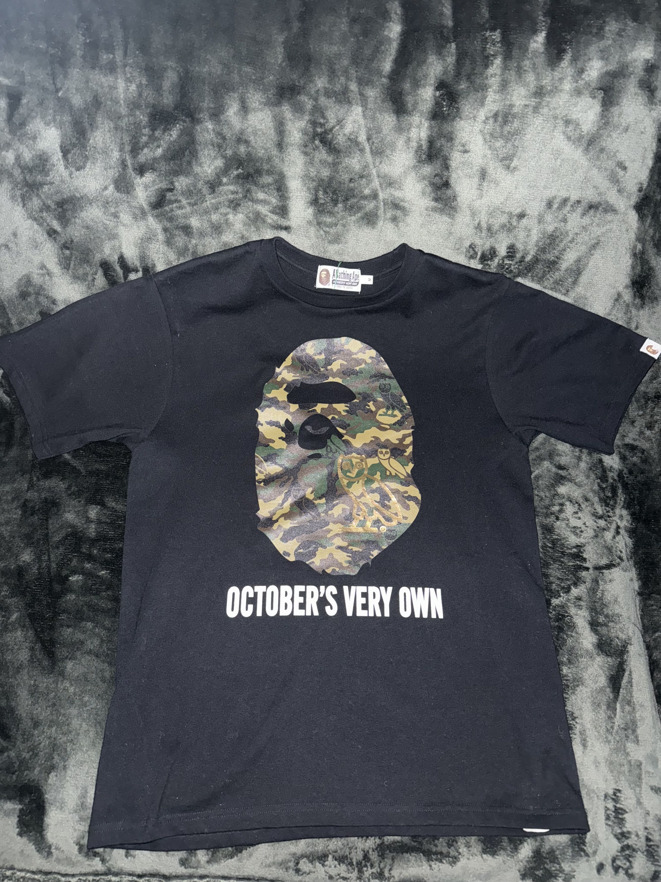 Bape BAPE x OVO Woodland Camo Ape Head T-shirt Size US M / EU 48-50 / 2 - 2 Thumbnail