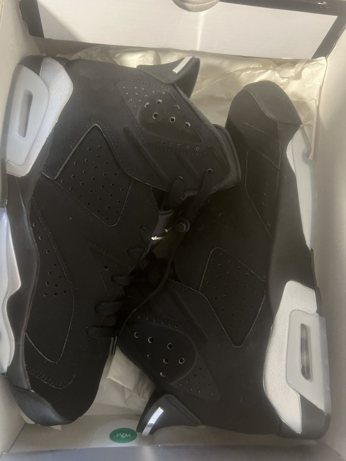 Jordan Brand Air jordan retro 6 black metallic silver black Size US 10 / EU 43 - 10 Thumbnail