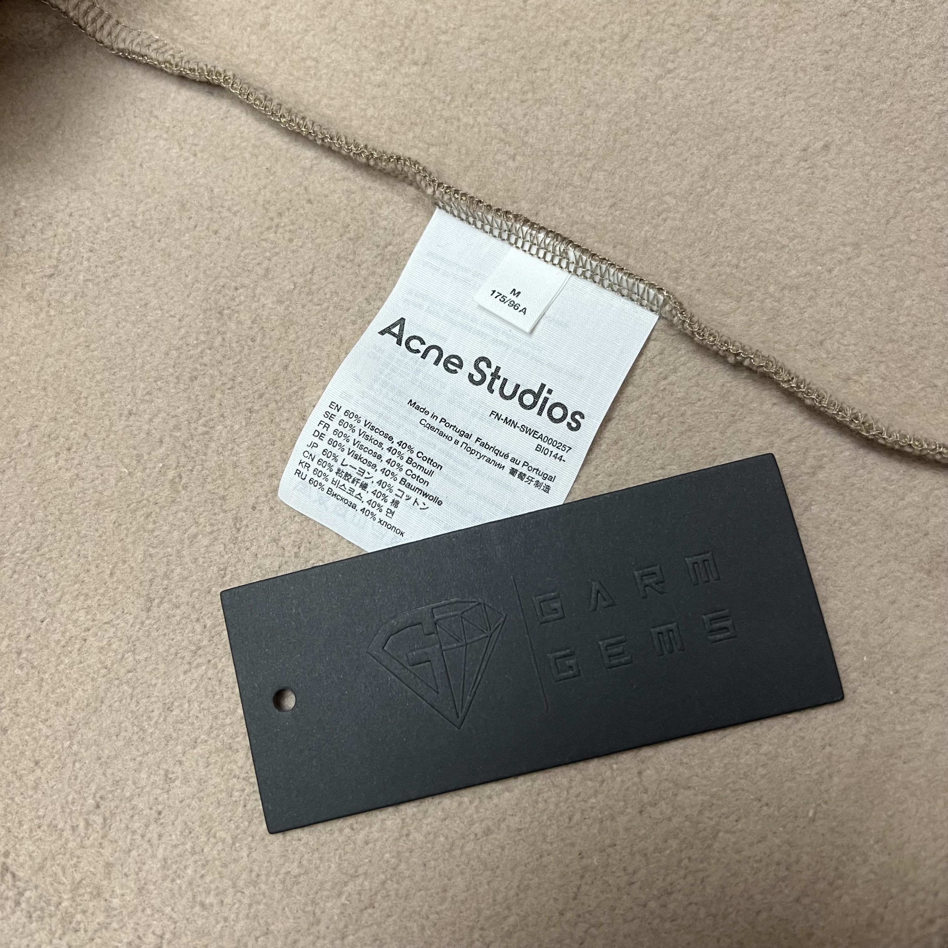Acne Studios Acne Studios Oversized Logo Rib Sweatshirt Size US M / EU 48-50 / 2 - 4 Thumbnail