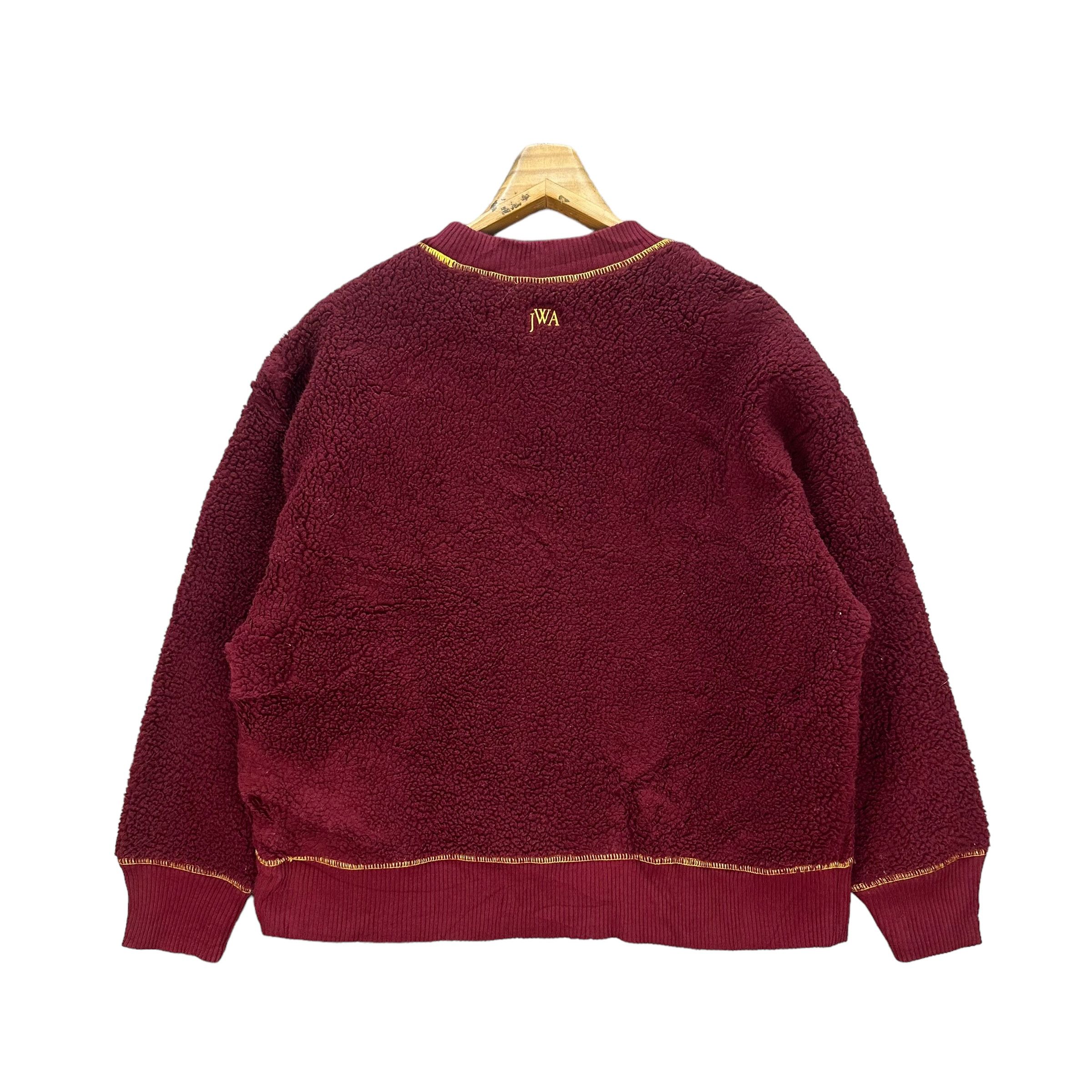 JW Anderson J.W.Anderson Deep Pile Pullover Maroon Fleece #8953-041 Size L / US 10 / IT 46 - 9 Thumbnail