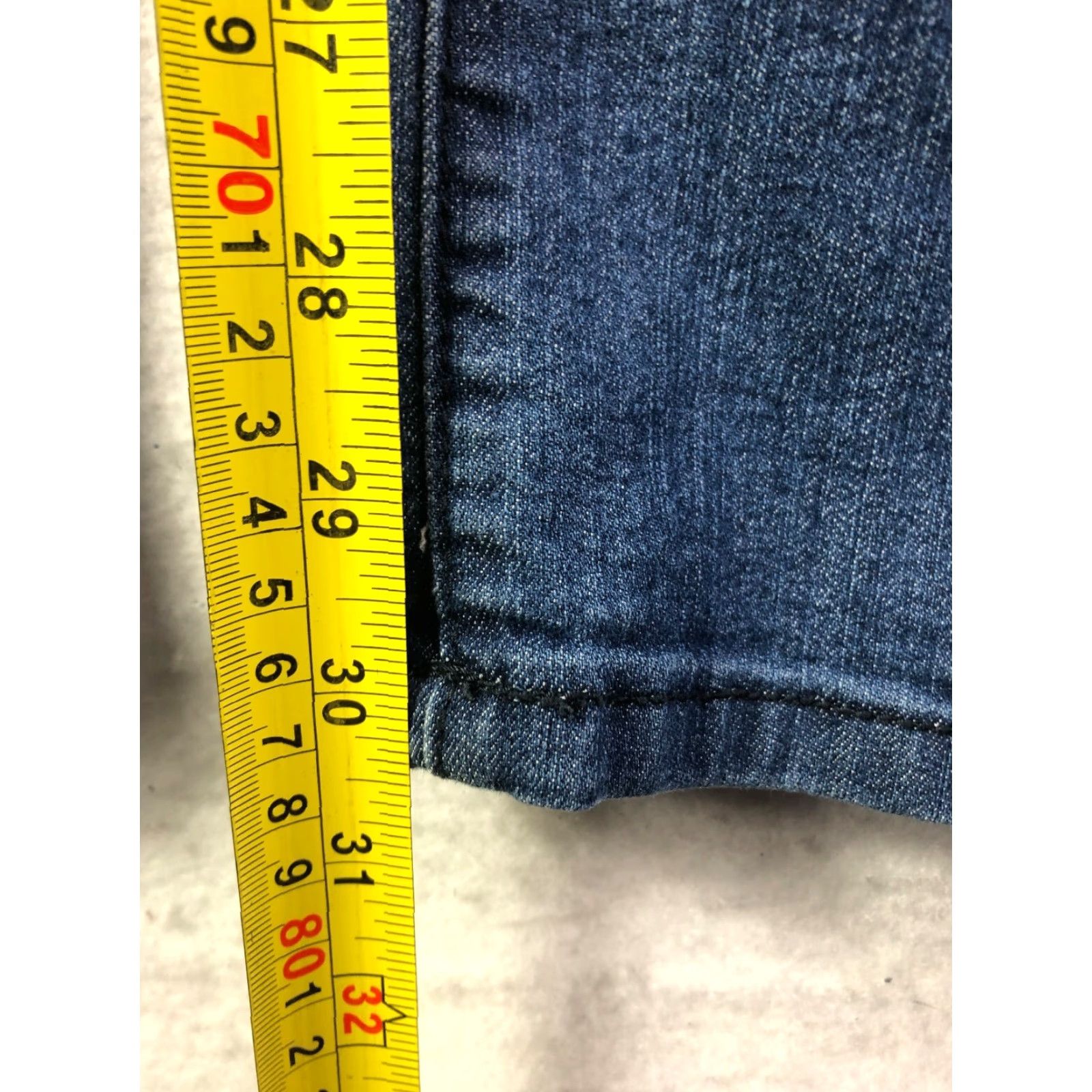 Denime C'est Toi Jeans Juniors Size 1 Mid Rise Dark Wash Blue Denim Jeans - Regular Fit, Zip, Cotton, Denim, Women's? Size 25" / US 0 / IT 36 - 3 Thumbnail