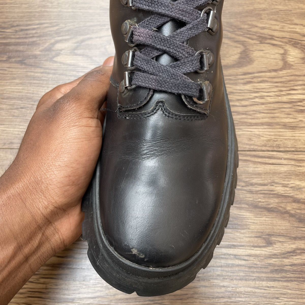 Prada Prada Brixxen Leather Lace-Up Boots Size US 6.5 / EU 39-40 - 21 Thumbnail