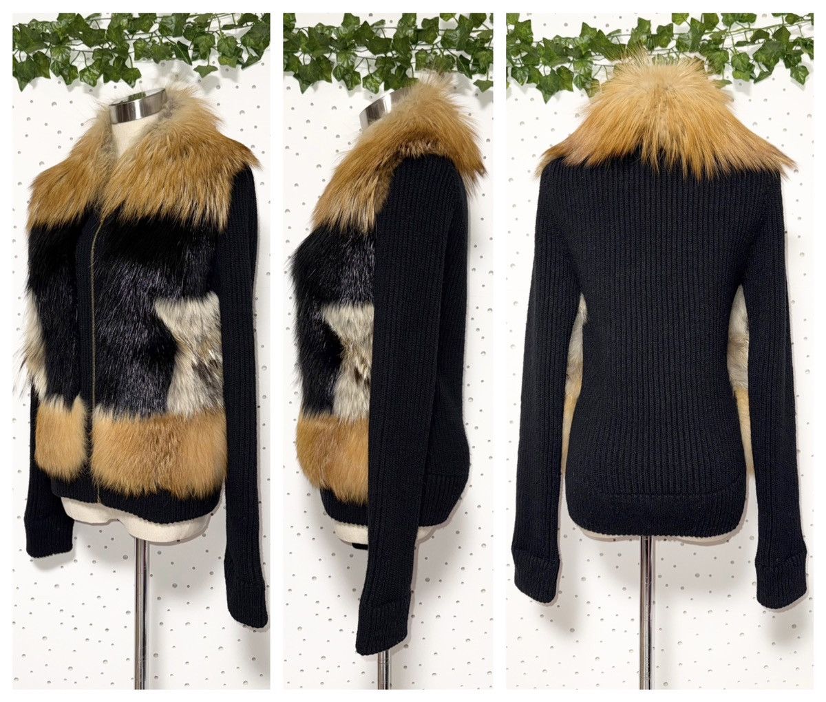 Louis Vuitton Authentic Louis Vuitton Fox/Coyote/Beaver Knit Fur Jacket S Size S / US 4 / IT 40 - 6 Thumbnail