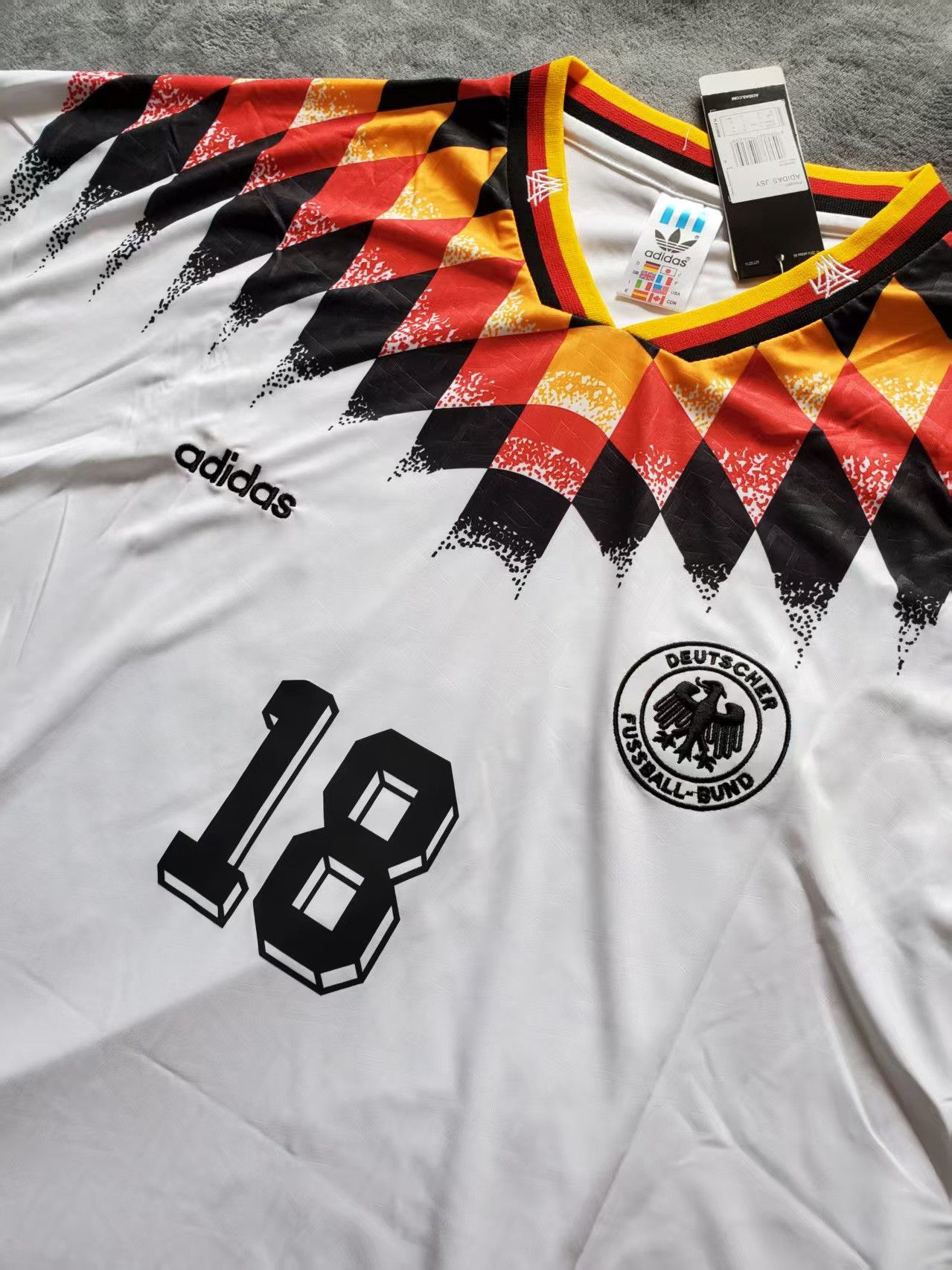 Other 1994 Germany 14 Klinsmann Jersey Size US XL / EU 56 / 4 - 4 Thumbnail