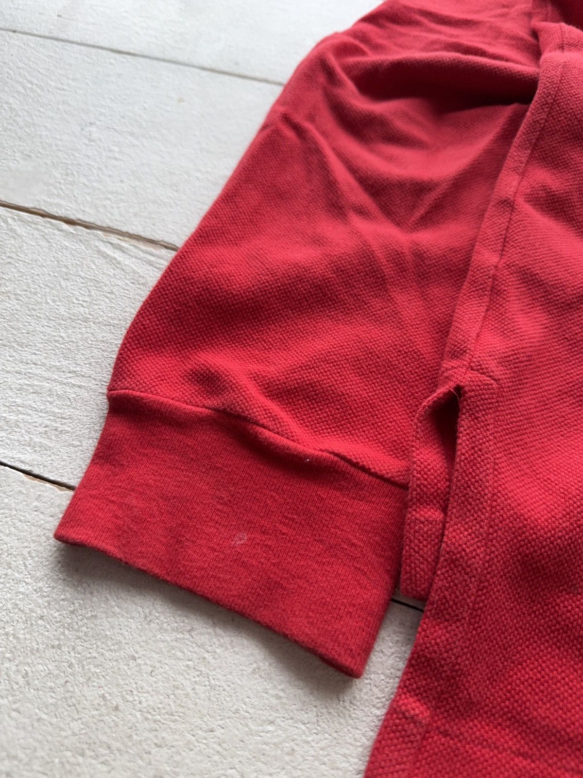 Polo Ralph Lauren 00s. Polo Ralph Lauren Red Long Sleeve Polo Shirt Vintage L Size US L / EU 52-54 / 3 - 13 Thumbnail