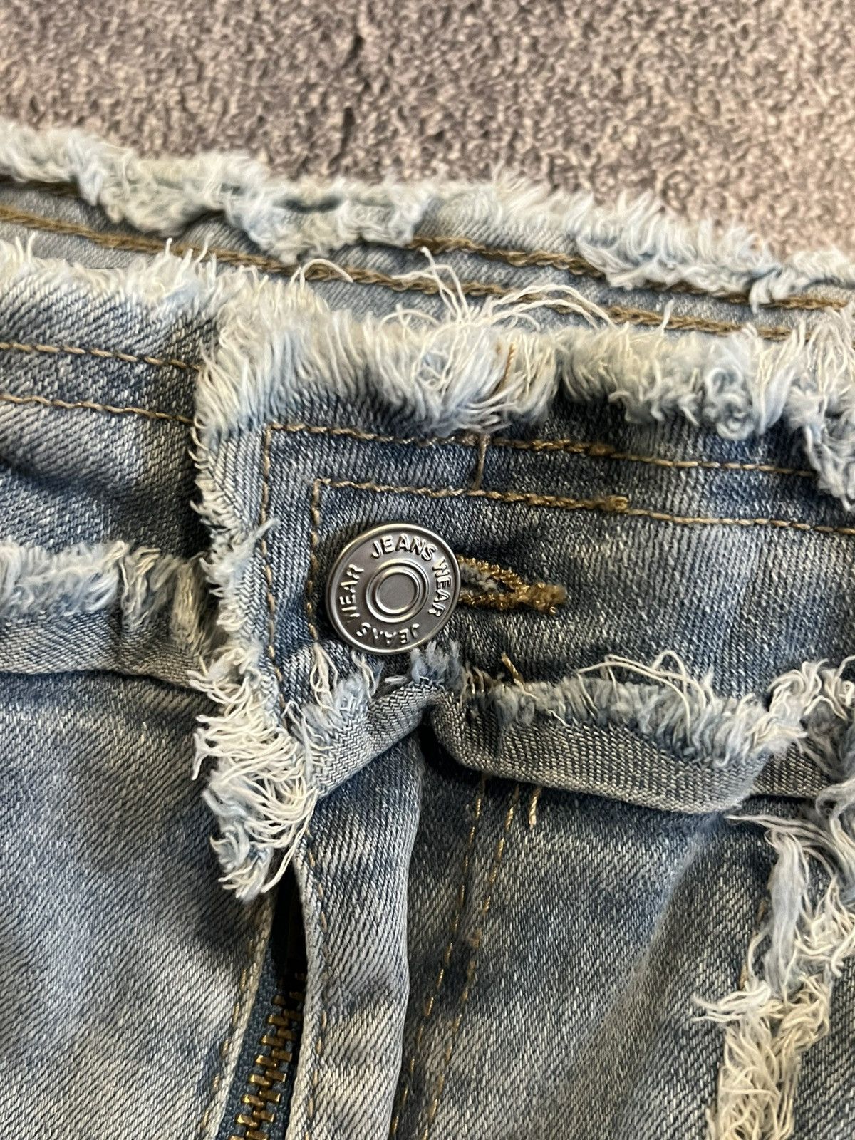 Vintage Balenciaga Style Y2K Flare / Archive Japan Jean Drip Cut Size US 32 / EU 48 - 7 Thumbnail