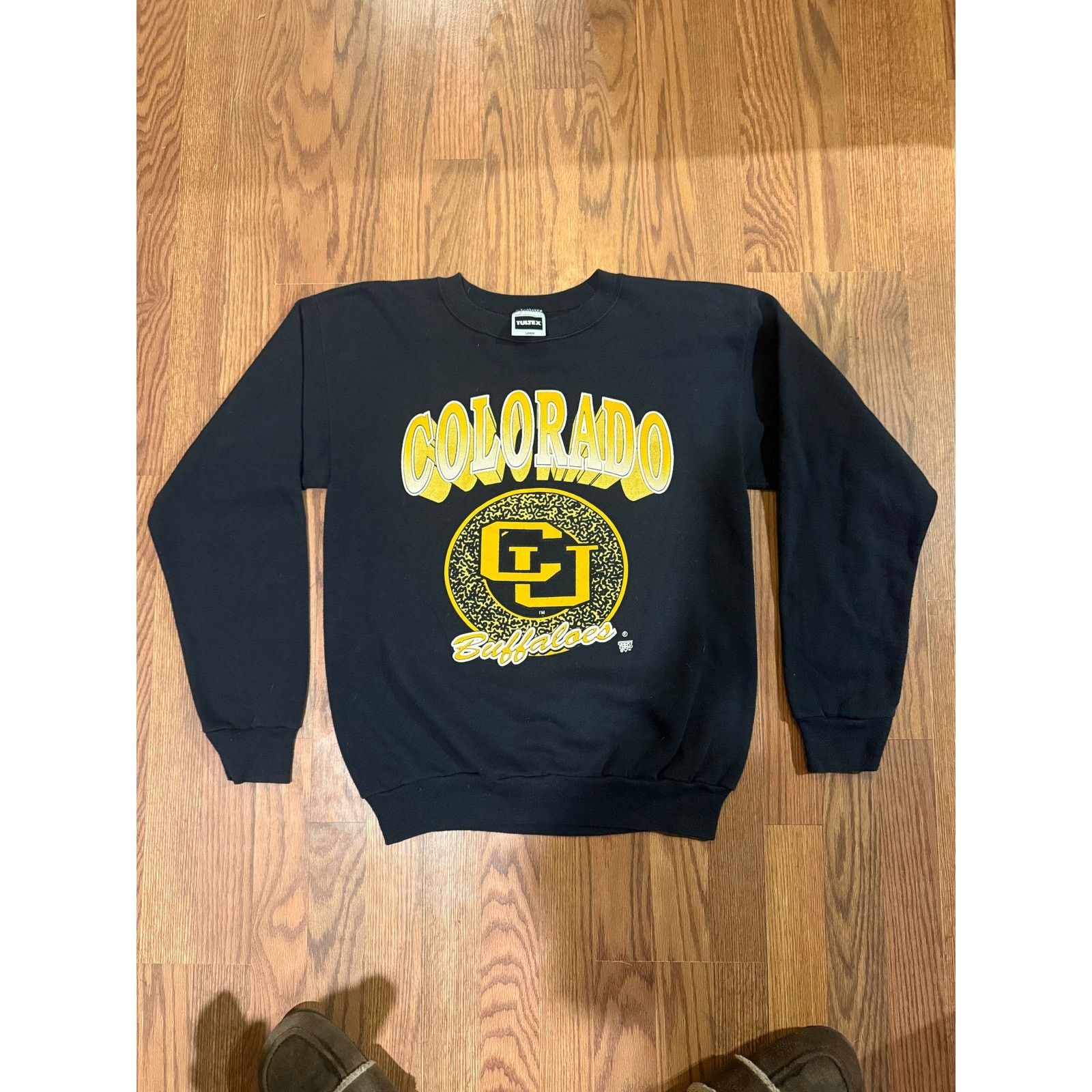 Tultex Tultex Colorado Buffaloes Black Crew Size Large Size US L / EU 52-54 / 3 - 1 Thumbnail