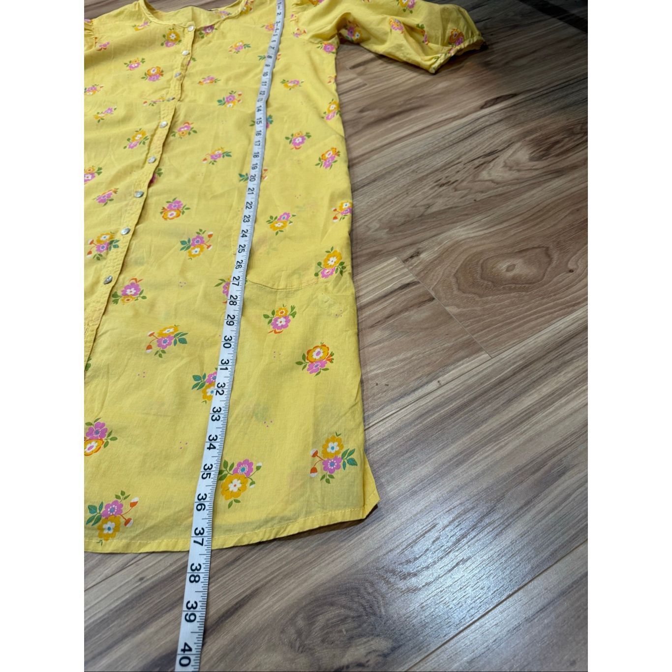 Guru Gudrun Sjoden floral lightweight cotton dress tunic pockets Size M / US 6-8 / IT 42-44 - 9 Thumbnail