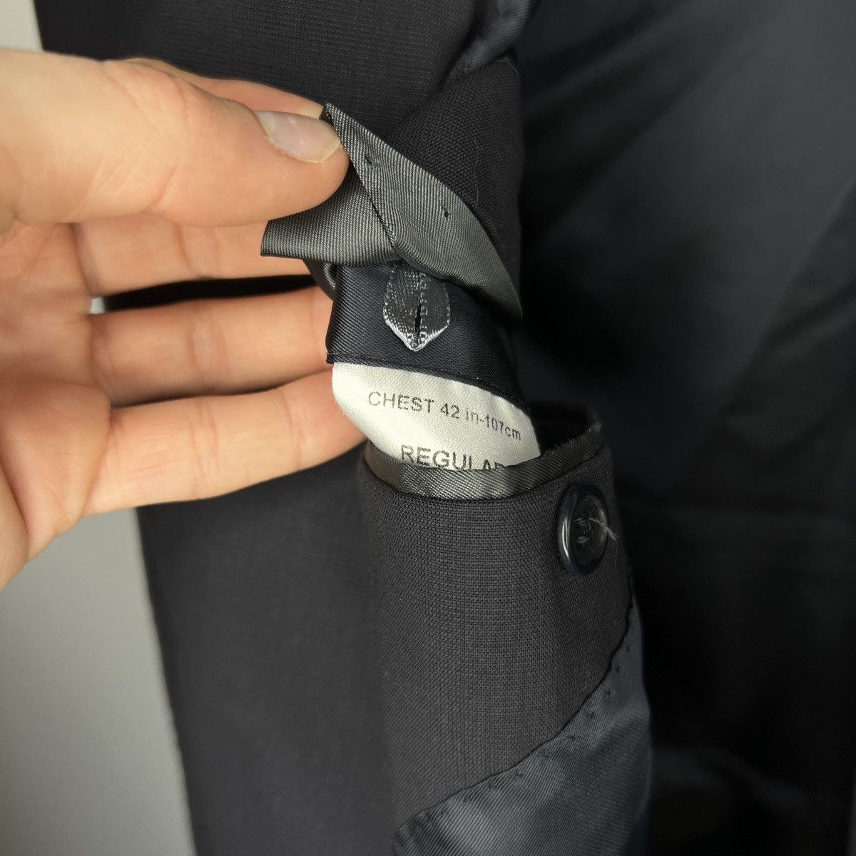 Balmain × Vintage Vintage BALMAIN Black Blazer Wool Jacket L size 42r Size 42R - 10 Thumbnail