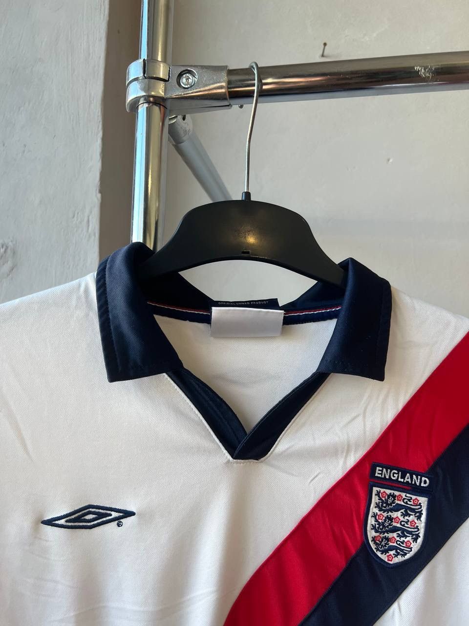 Umbro 2001/03 ENGLAND TEAM TRAINING SOCCER JERSEY FOOTBALL SHIRT Size US XL / EU 56 / 4 - 4 Thumbnail