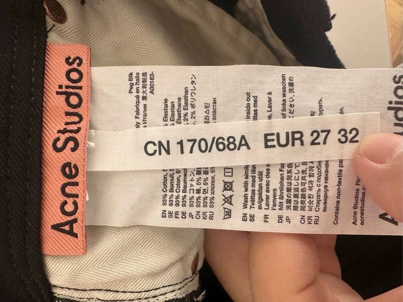 Acne Studios acne studios black jeans 2502-Nextarrow Size US 27 - 3 Thumbnail
