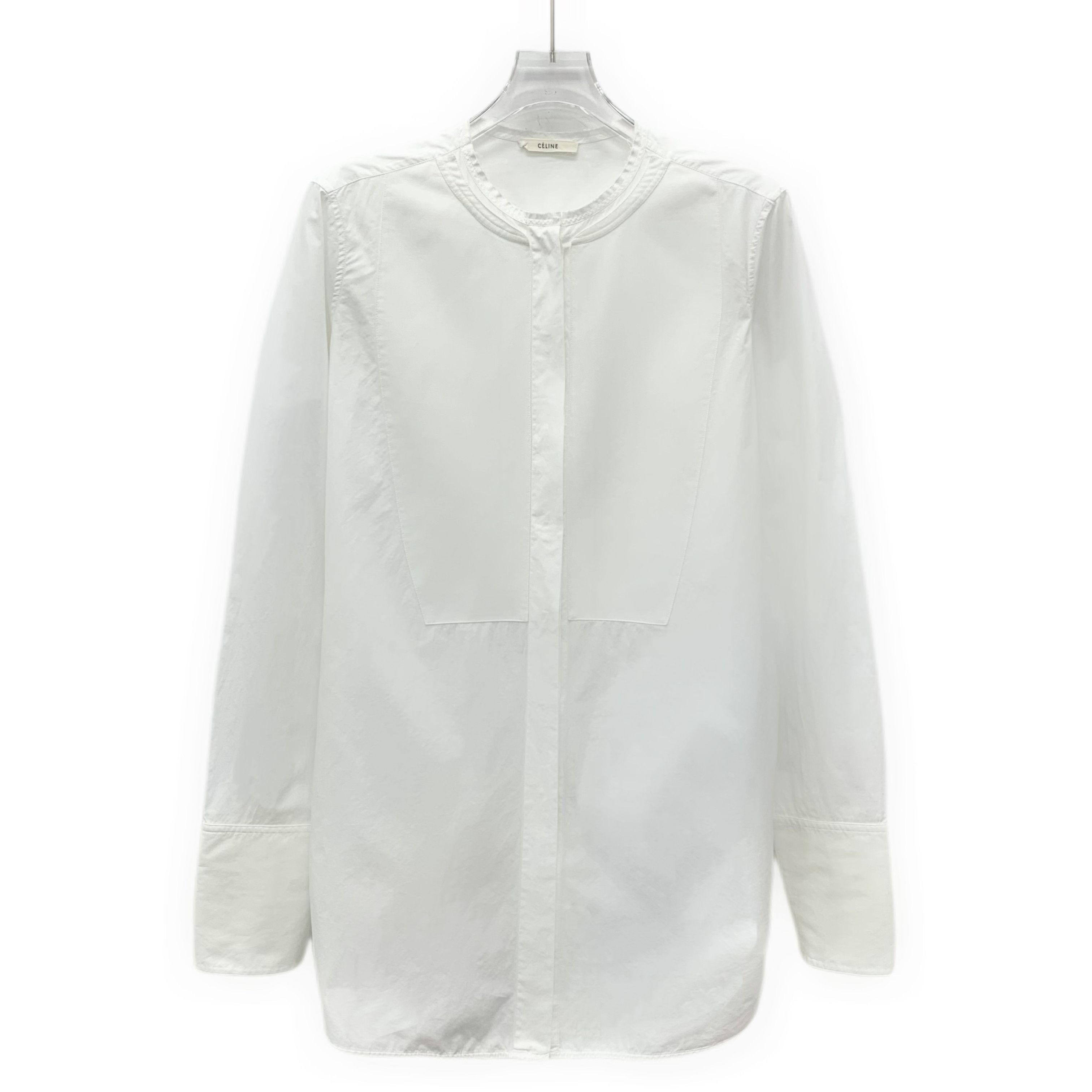 Celine Celine Cotton Shirt White (40) Size S / US 4 / IT 40 - 1 Thumbnail