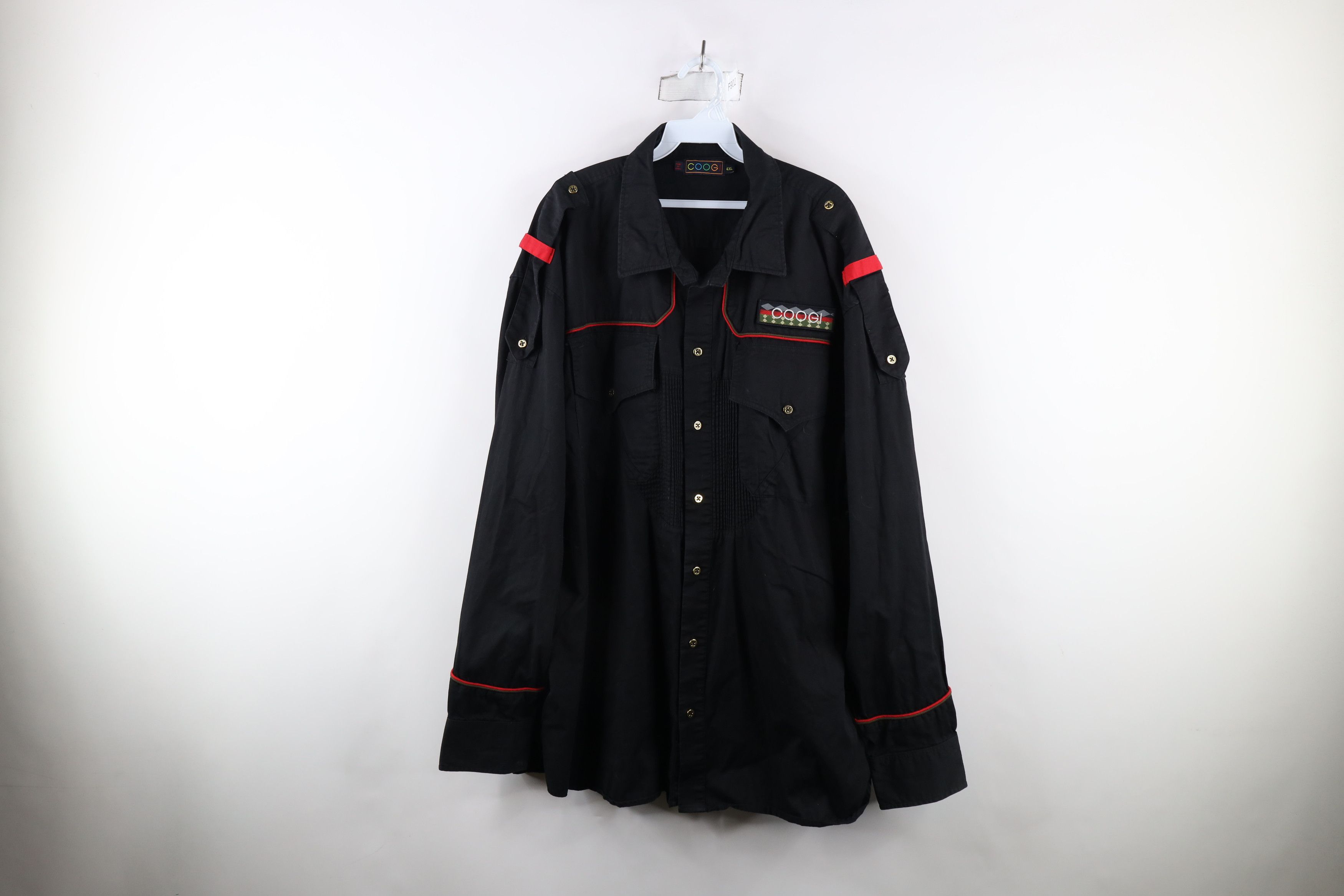 Vintage Vintage Coogi Spell Out Military Safari Bush Button Shirt Size US XXL / EU 58 / 5 - 1 Thumbnail