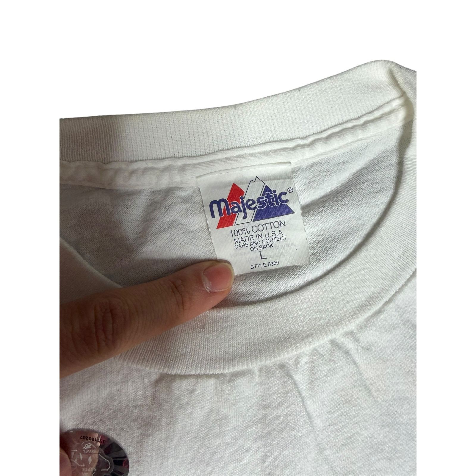 Majestic × NFL × Vintage Vintage Baltimore Ravens 2000 NFL Schedule T-Shirt Size US L / EU 52-54 / 3 - 5 Thumbnail