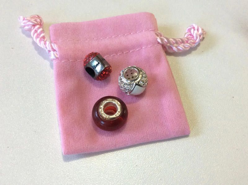 Other Silver Three beads with different colour and design bracelet Size ONE SIZE - 5 Thumbnail