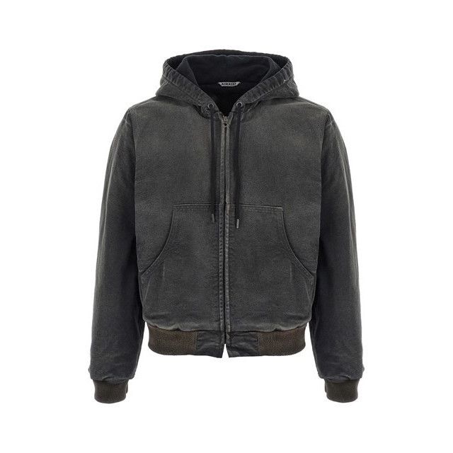 Auralee AURALEE Black Cotton Hooded Jacket New & Authentic (Men's si Size US XL / EU 56 / 4 - 1 Thumbnail