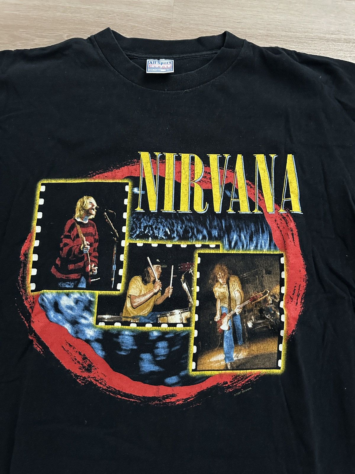 Nirvana Nirvana 1999 Black Vintage Printed T-Shirt Single Stitch Size US XL / EU 56 / 4 - 2 Thumbnail