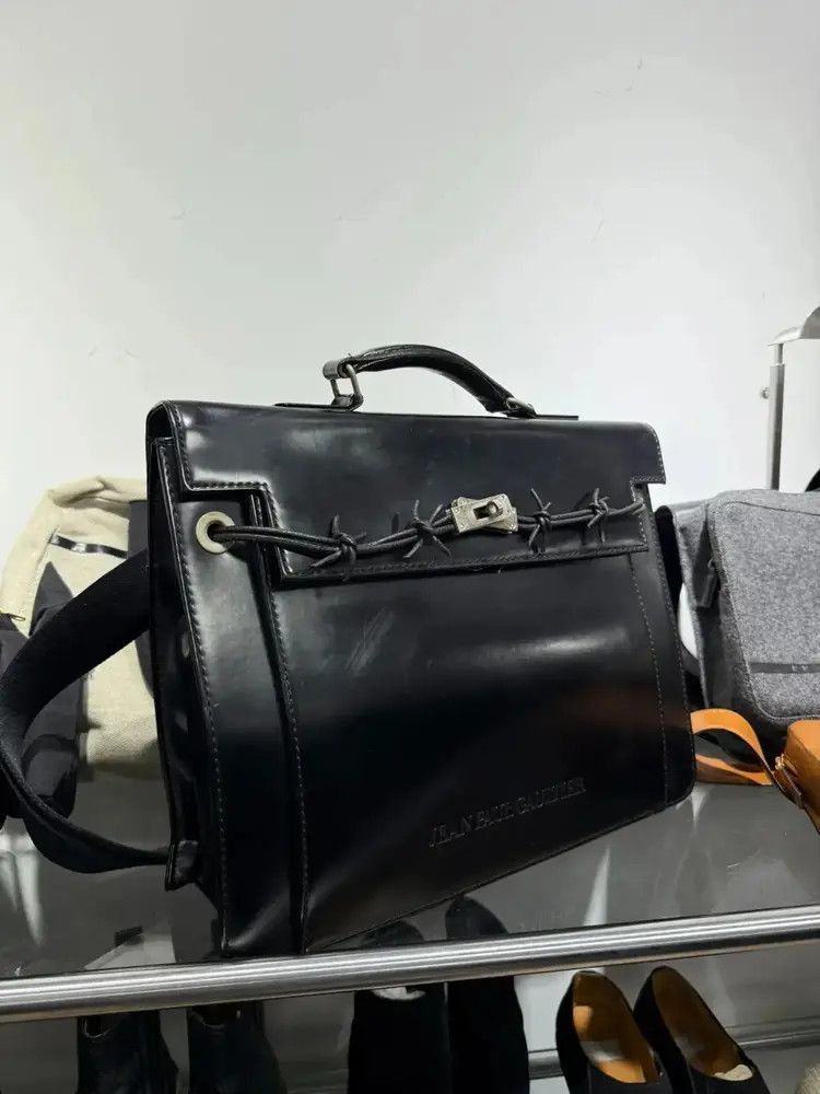 Jean Paul Gaultier Jean Paul Gaultier Wire "fake BERkin" Shoulder Bag Size ONE SIZE - 2 Thumbnail