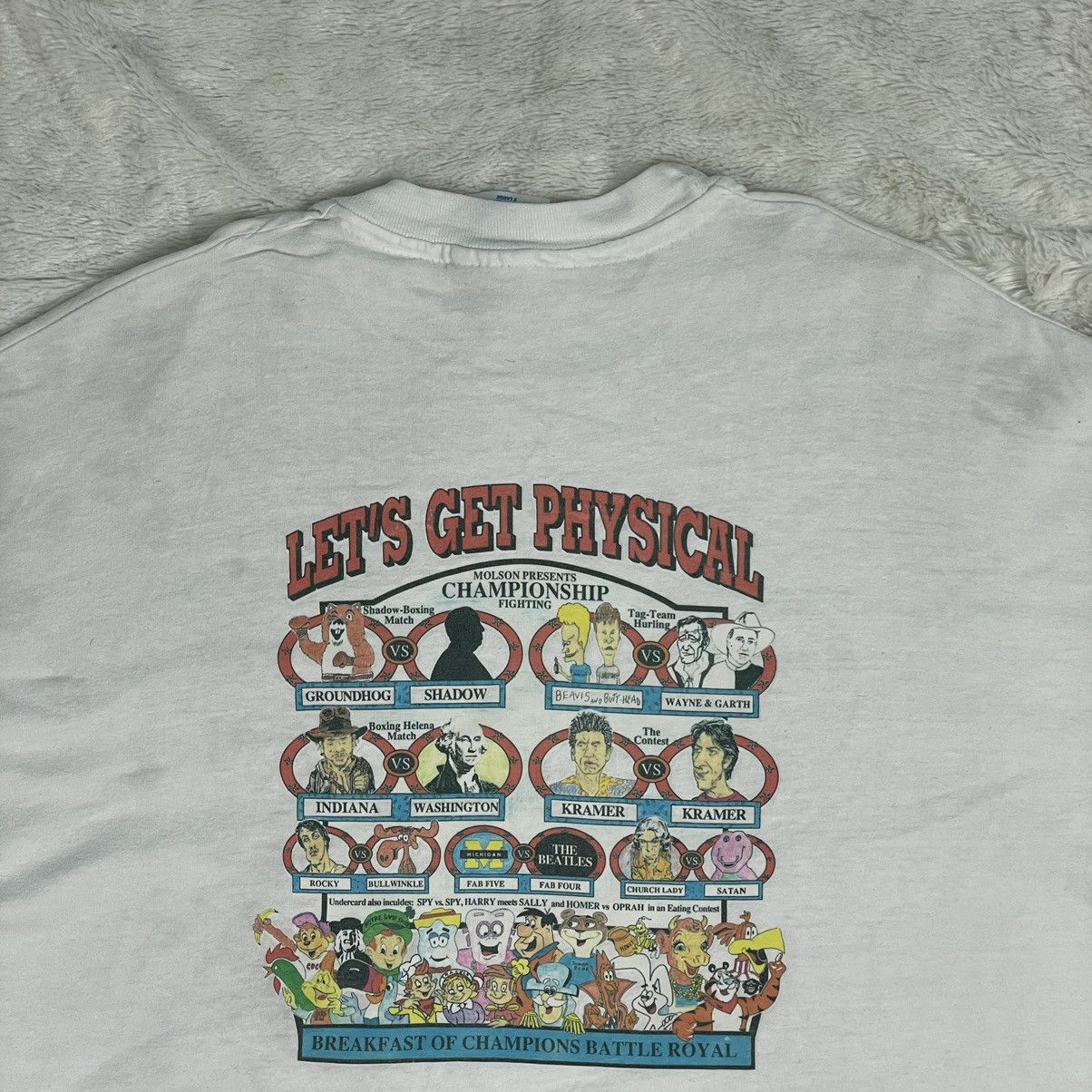 Hanes 🔥LAST PRICE🔥 VTG 1994 Groundhog Days Characters Duel Tee Size US XL / EU 56 / 4 - 15 Thumbnail