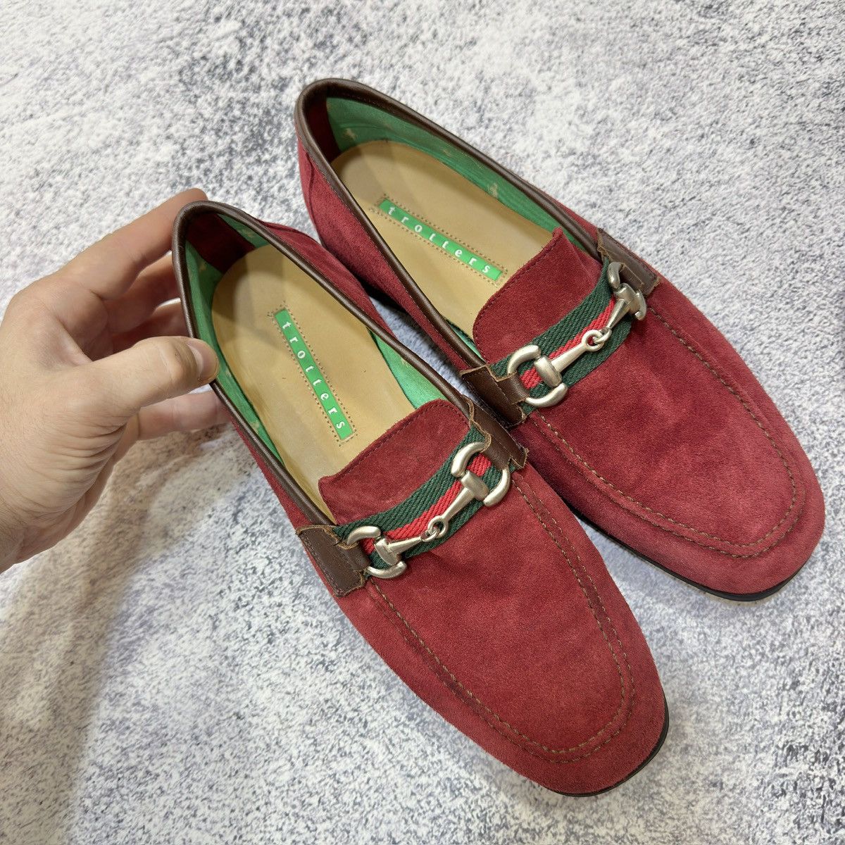 Other Trotters Horsebit Suede Lofers US9 UK8 EU42 27cm Size US 9 / EU 42 - 16 Thumbnail