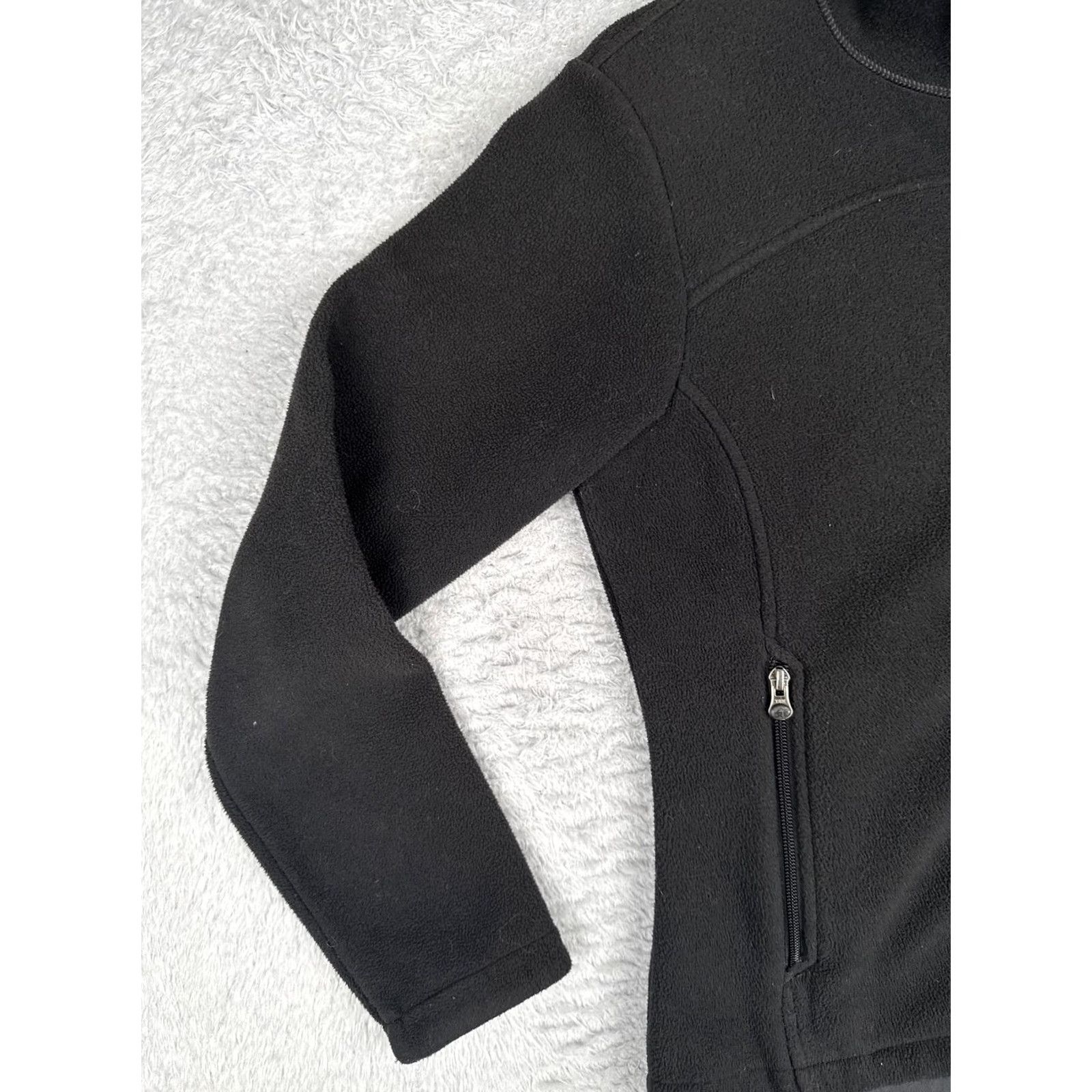 Vintage REI Womens Small Black Full Zip Fleece Jacket Pockets Hiking Outdoor Size S / US 4 / IT 40 - 3 Thumbnail