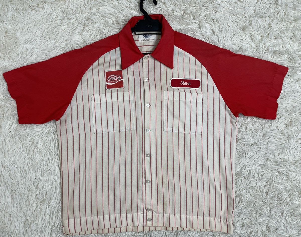 Vintage Vintage 60s70s Coca Cola Workers Shirt Button Up Size US M / EU 48-50 / 2 - 1 Thumbnail