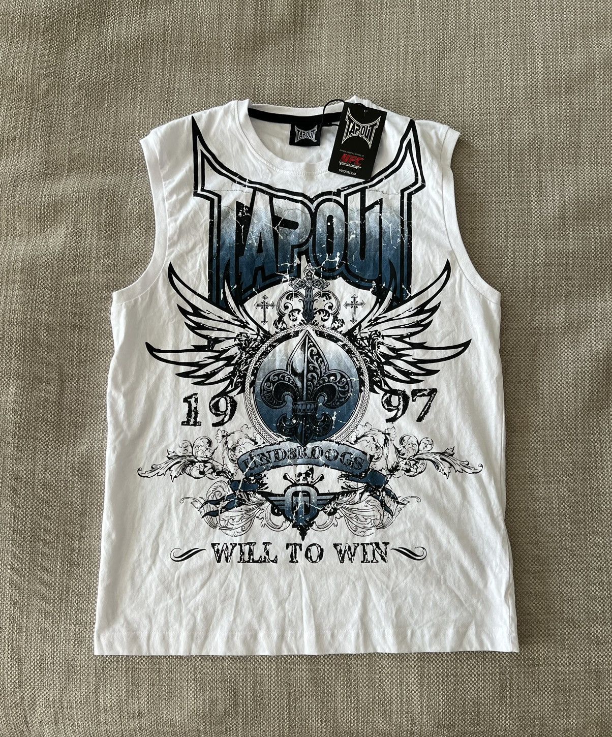 Affliction × Tapout × Vintage CRAZY Vintage Y2K Affliction UFC Style Tapout T-Shirt Tee Size US M / EU 48-50 / 2 - 1 Thumbnail