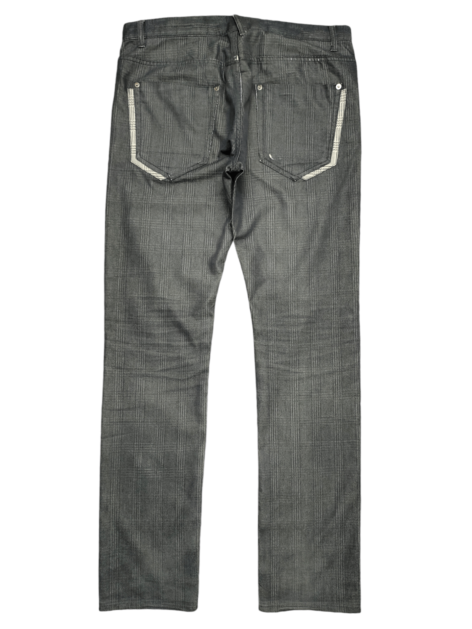 semanticdesign Vintage Semantic Design Checkered Distress Trouser Pants Size US 34 / EU 50 - 9 Thumbnail