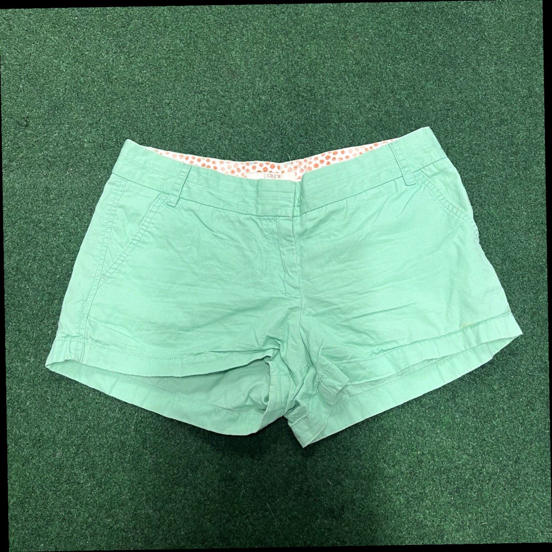 J.Crew J. Crew Shorts Womens Size 8 Chino Green Mid Rise Twill 4.5" Inseam City Fit Size 30" / US 8 / IT 44 - 1 Thumbnail