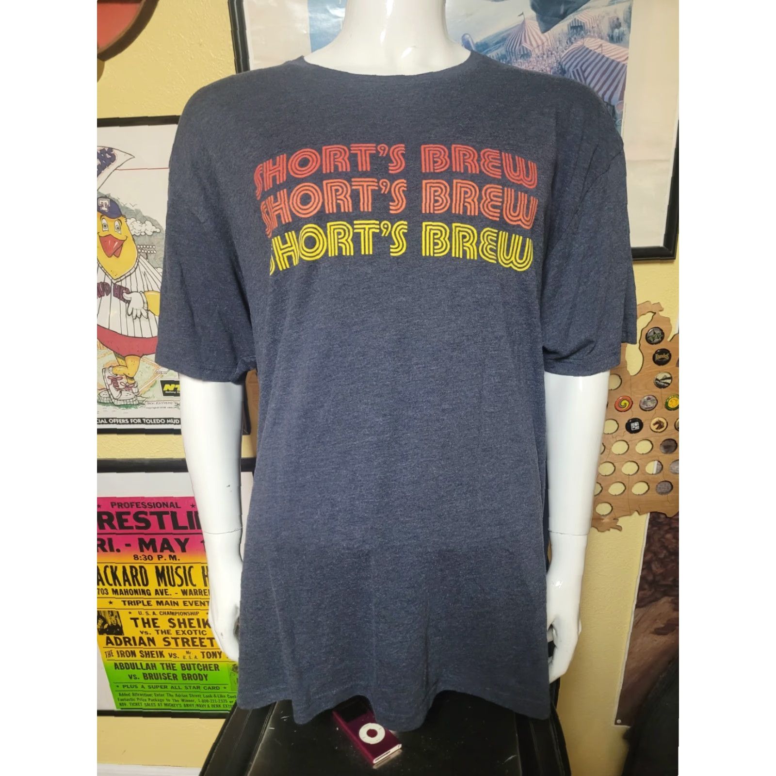 Etro VINTAGE Shorts Brewing Retro Logo Craft Beer T Shirt 3XL XXXL Bellaire MI Shirt Mens Blue Graphic Tee Short Sleeve Crew Neck Logo Beer Retro 3XL Size US XXL / EU 58 / 5 - 2 Thumbnail