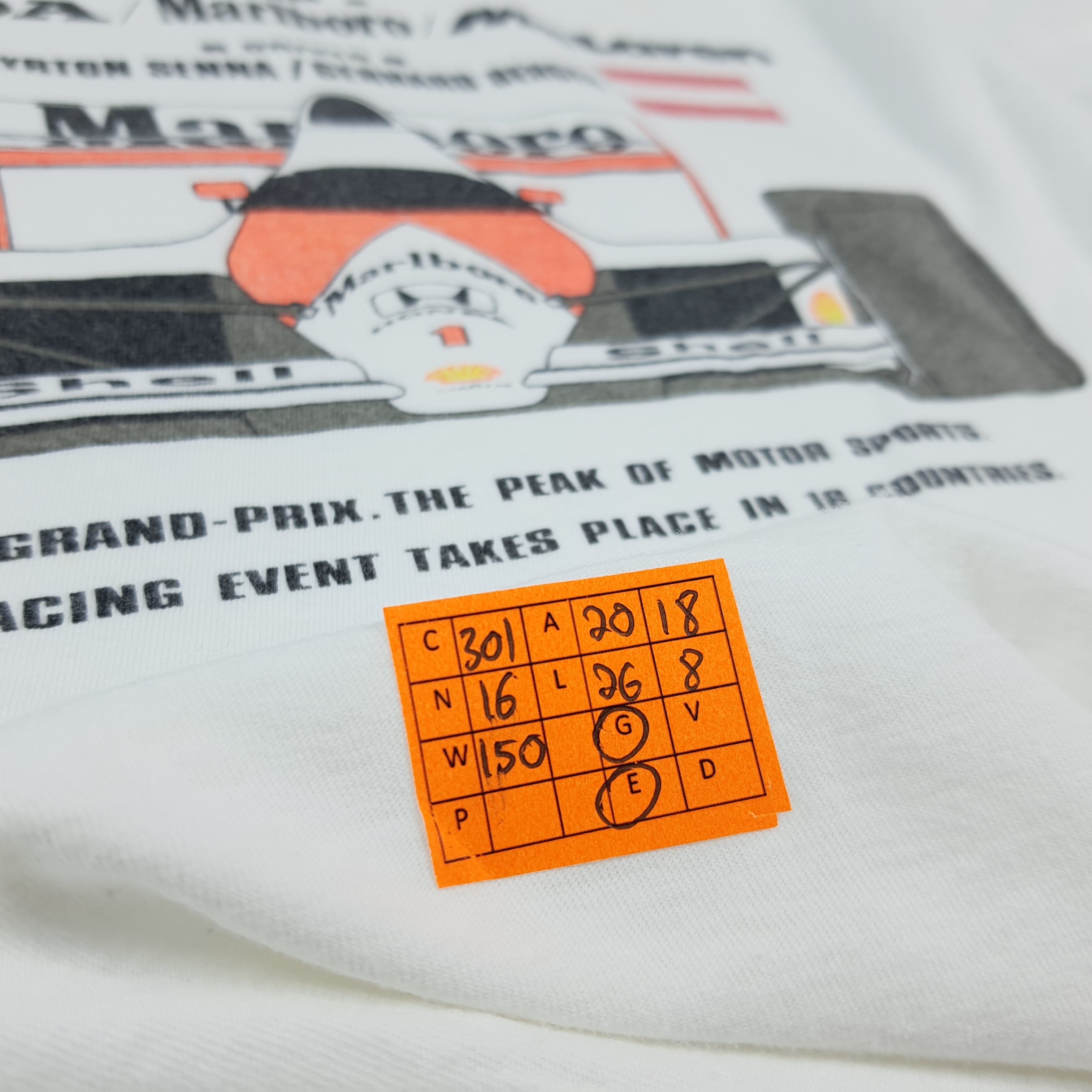 Honda Vintage HONDA Team F1 Formula 1 tshirt C301N16 Size US M / EU 48-50 / 2 - 8 Thumbnail