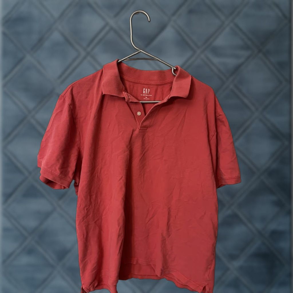 Gap GAP Polo Shirt Mens XL Short Sleeve Stretch Pique Pink Size US XL / EU 56 / 4 - 1 Thumbnail