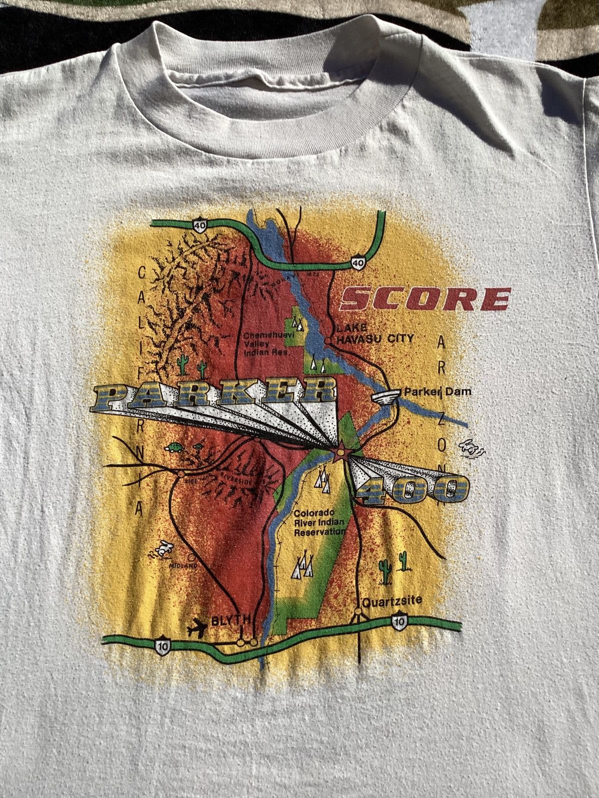 Other Vintage 1990s Parker 400 single stitch off-road racing Tee Size US M / EU 48-50 / 2 - 2 Thumbnail
