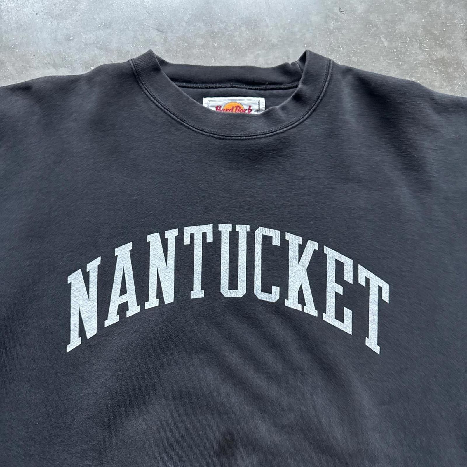 Other Hard Rock Cafe Nantucket Vintage 90’s Black Faded Crewneck Size US XL / EU 56 / 4 - 4 Thumbnail