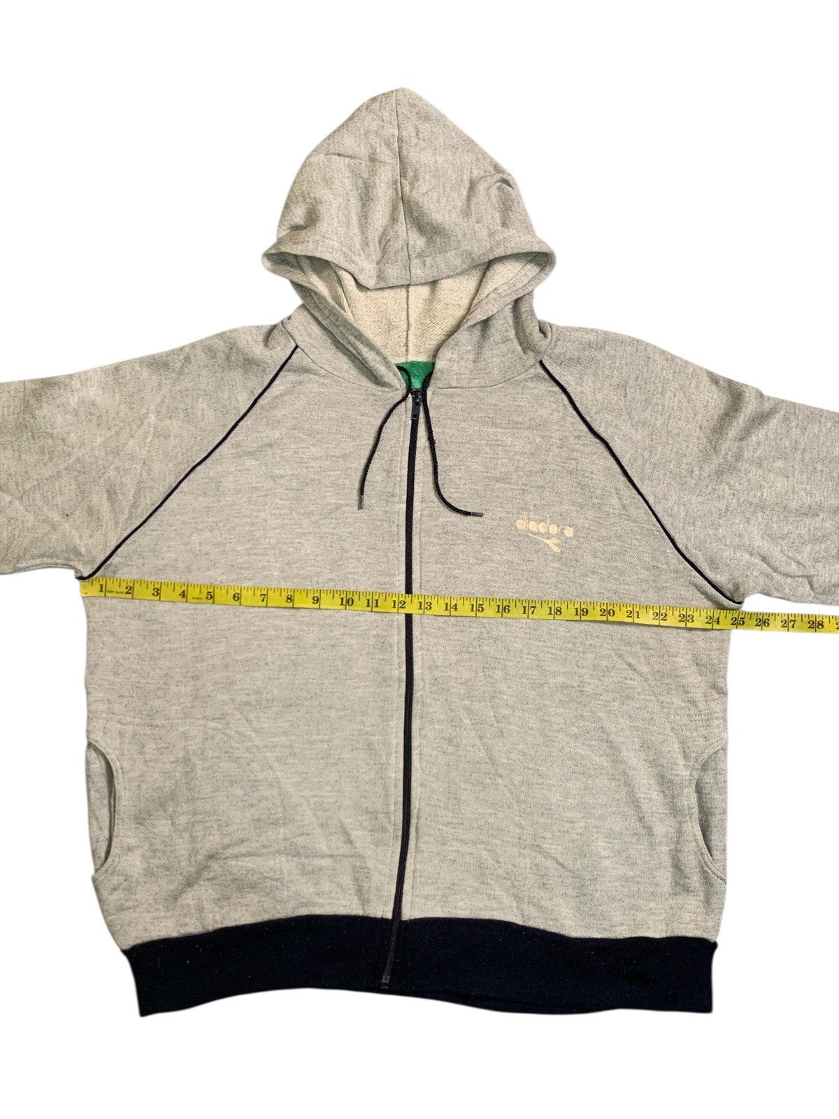 Diadora Rare Design Vintage Diadora Zipper Hoodie Sweater Size US L / EU 52-54 / 3 - 6 Thumbnail