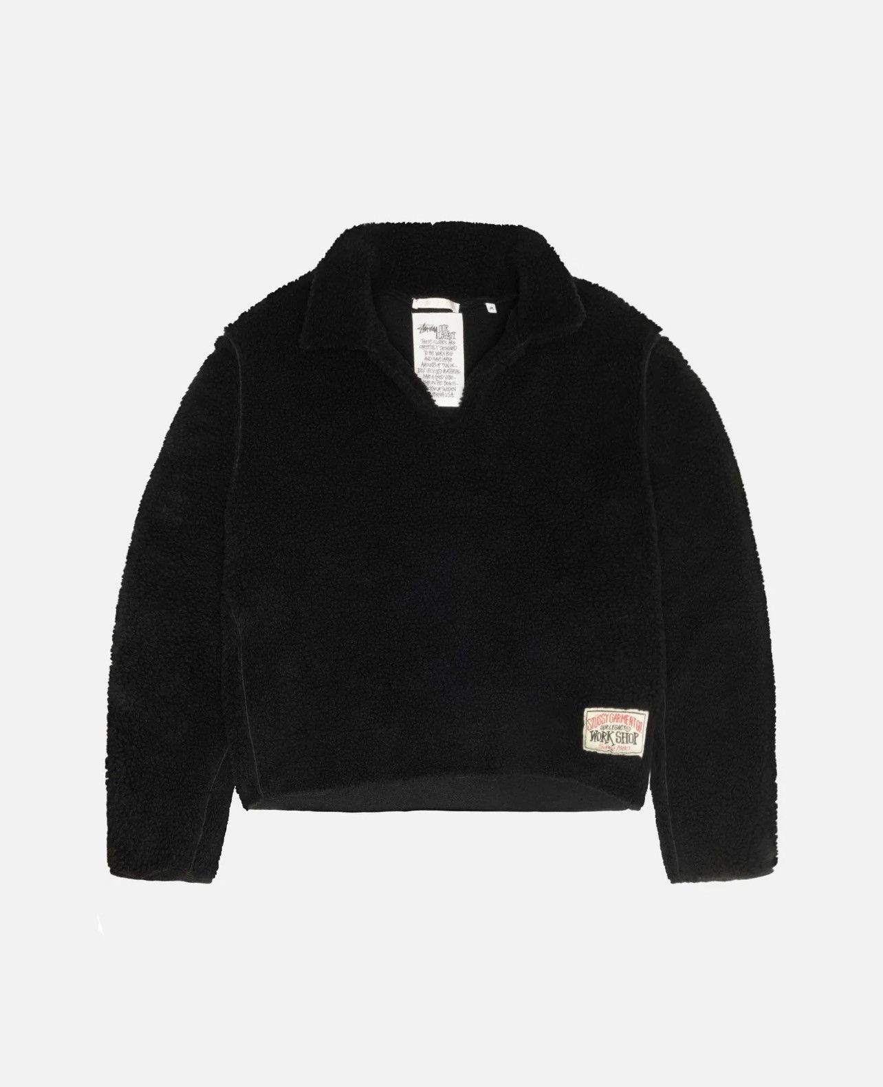 Pre-owned Our Legacy X Stussy Our Legacy Work Shop Runner Fleece In Black