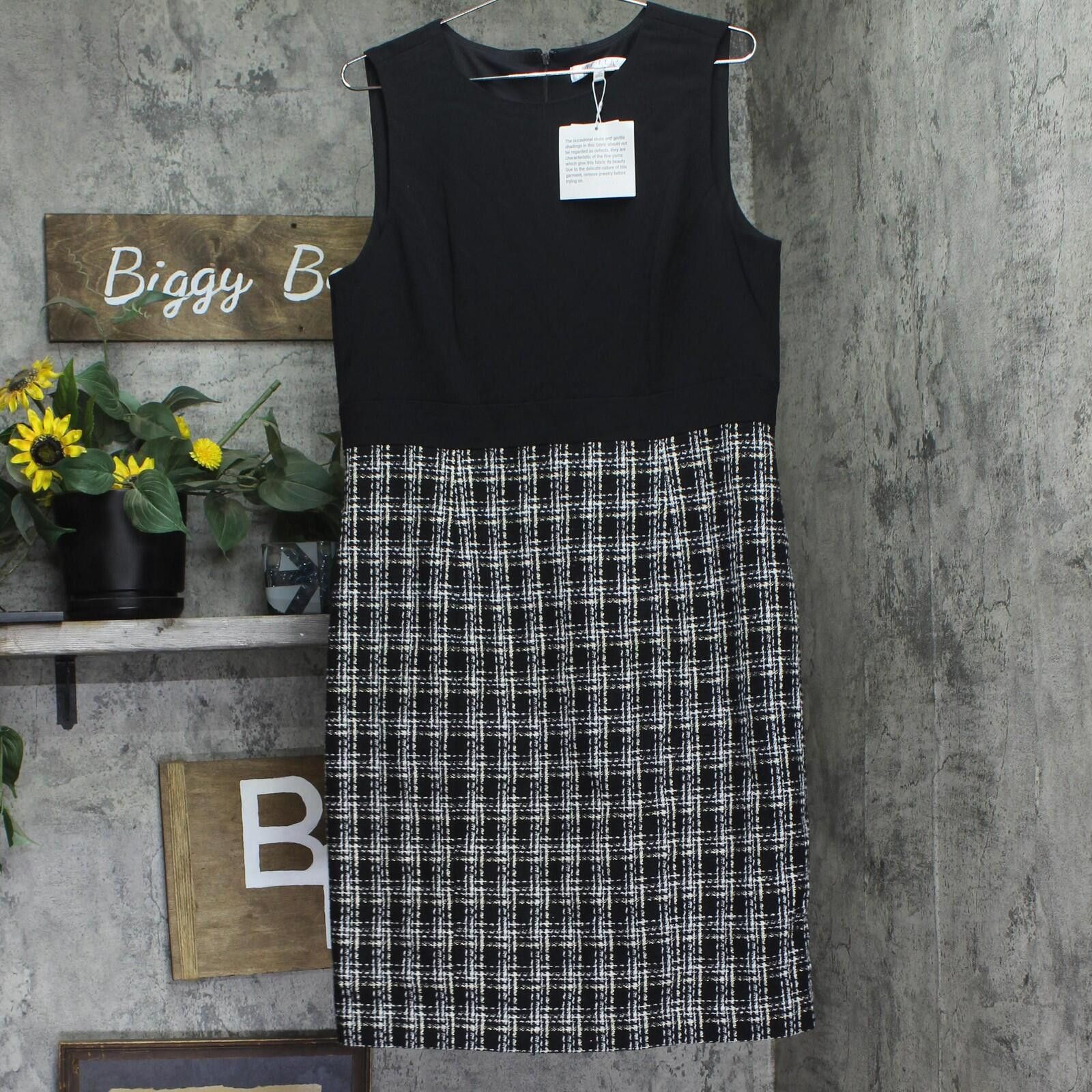 Other Nwt Kasper Media Sheath Tweed Dress 10916485 Black Multi 12 Size XL / US 12-14 / IT 48-50 - 1 Thumbnail