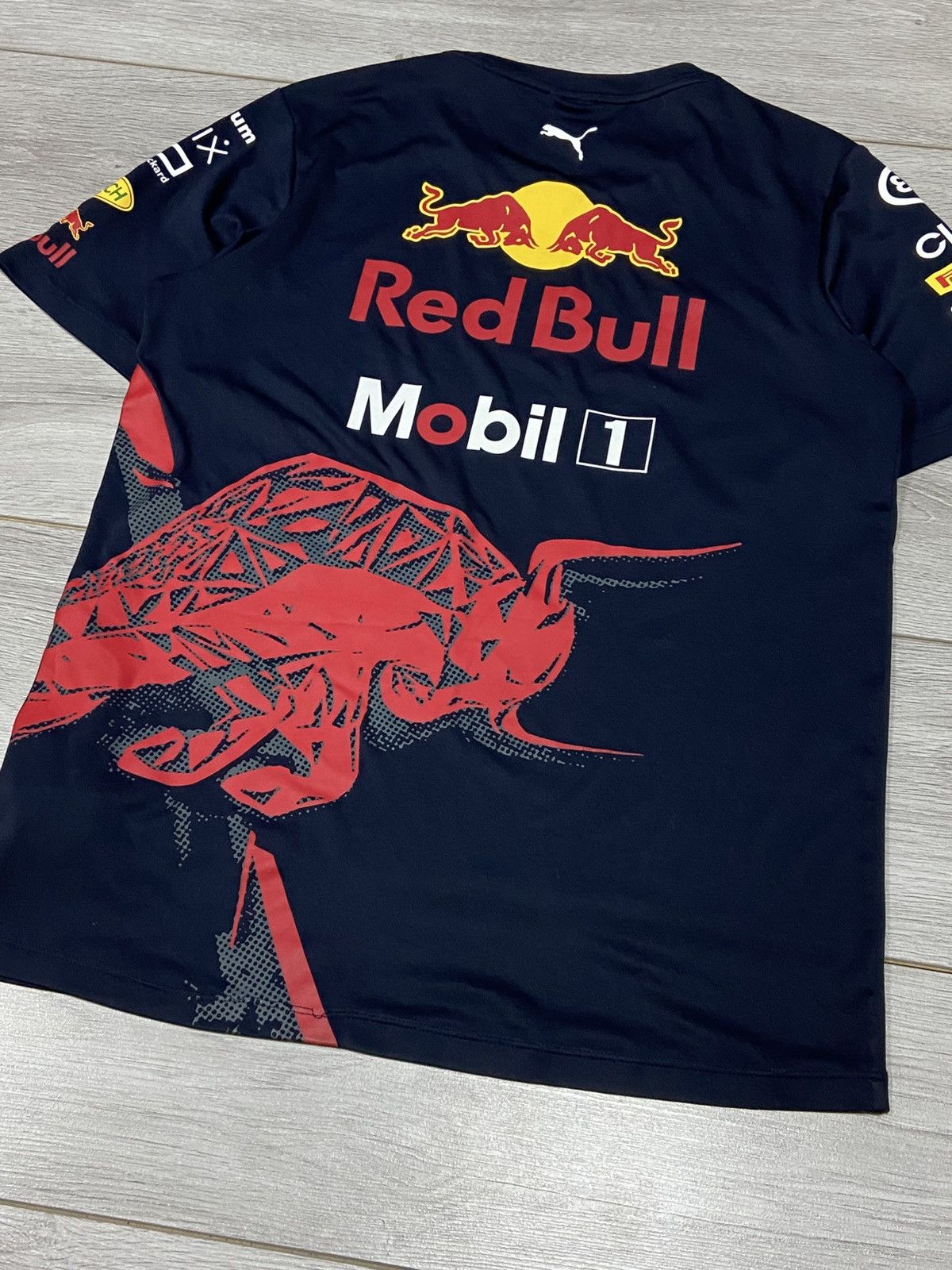 Puma × Red Bull Puma Red Bull over print big logo racing t-shirt Pirelli Size US S / EU 44-46 / 1 - 9 Thumbnail