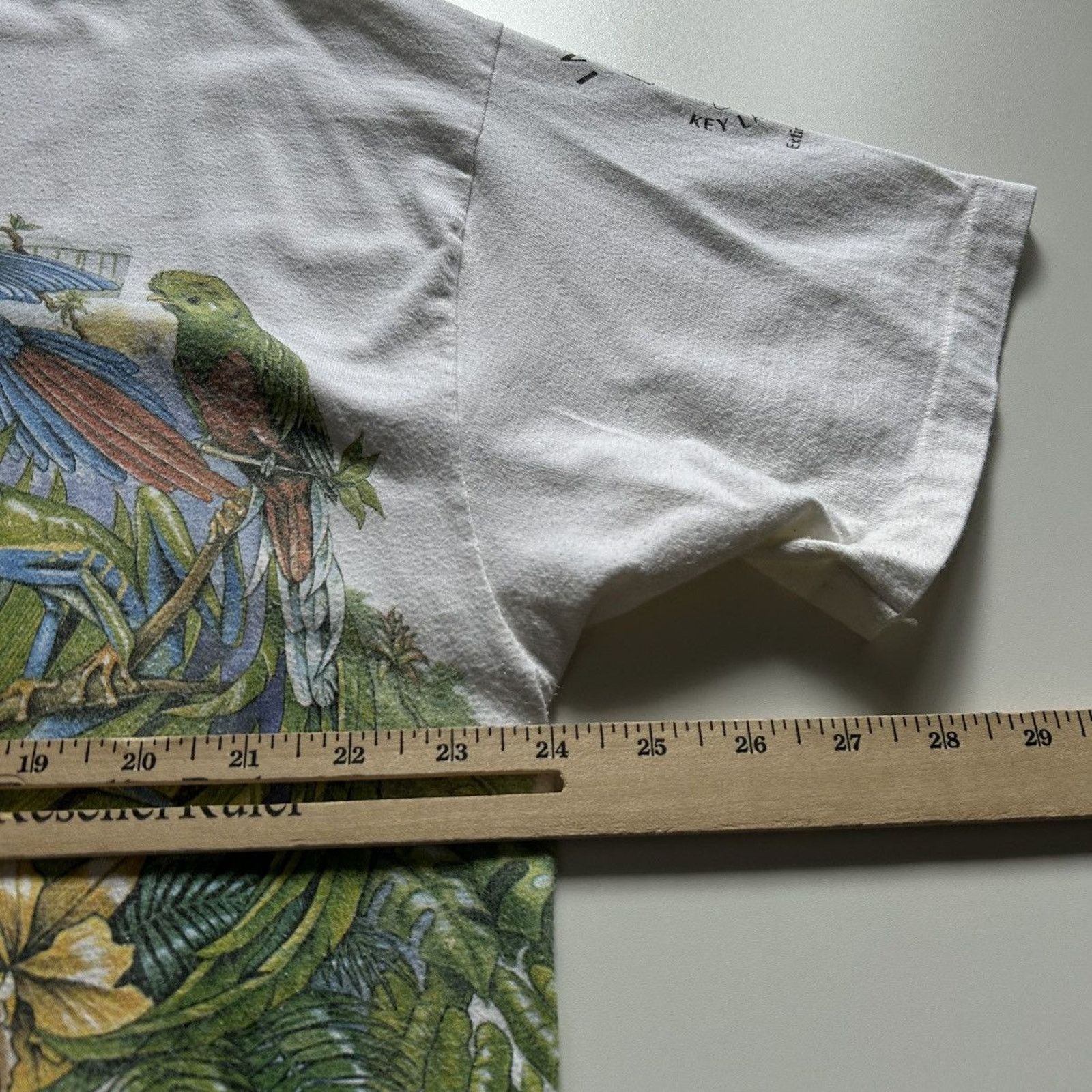 Hanes Vintage 90s Rainforest Wildlife Animal Art T Shirt XL Hanes Size US XL / EU 56 / 4 - 5 Thumbnail