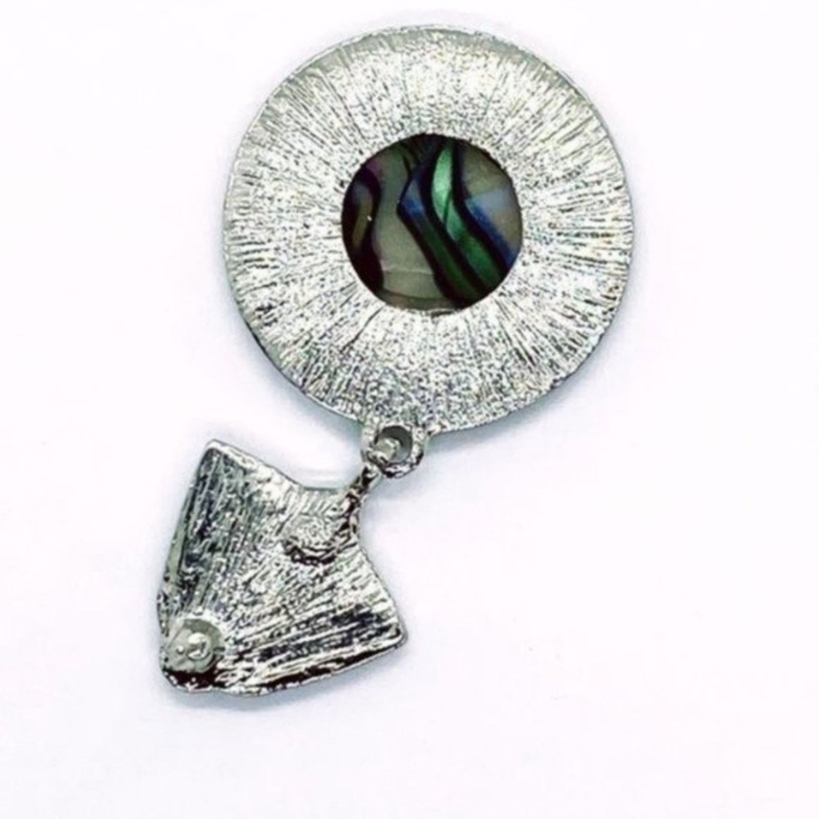 Other NWT Silver-Tone Crystal Abalone Colored Dangle Earrings Size ONE SIZE - 4 Thumbnail