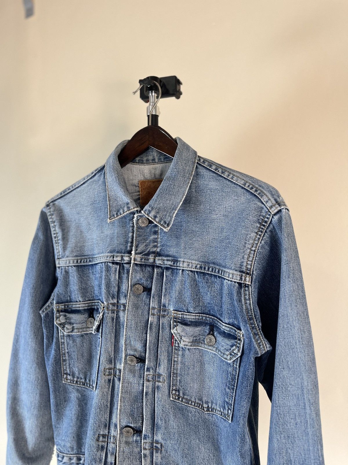 Levi's 90’s Japan Levi’s Type 2 Distressed Denim Jacket Size US M / EU 48-50 / 2 - 3 Thumbnail
