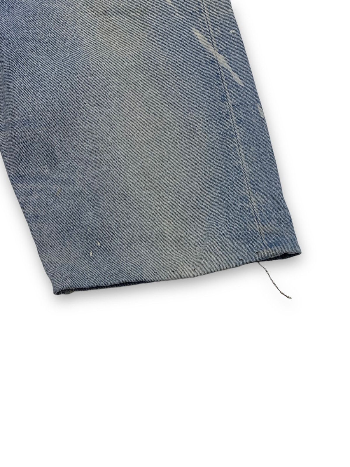 Levi's Vintage Clothing 90s Vintage LEVI'S Light Blue Denim Distressed Shorts Size US 31 - 2 Thumbnail