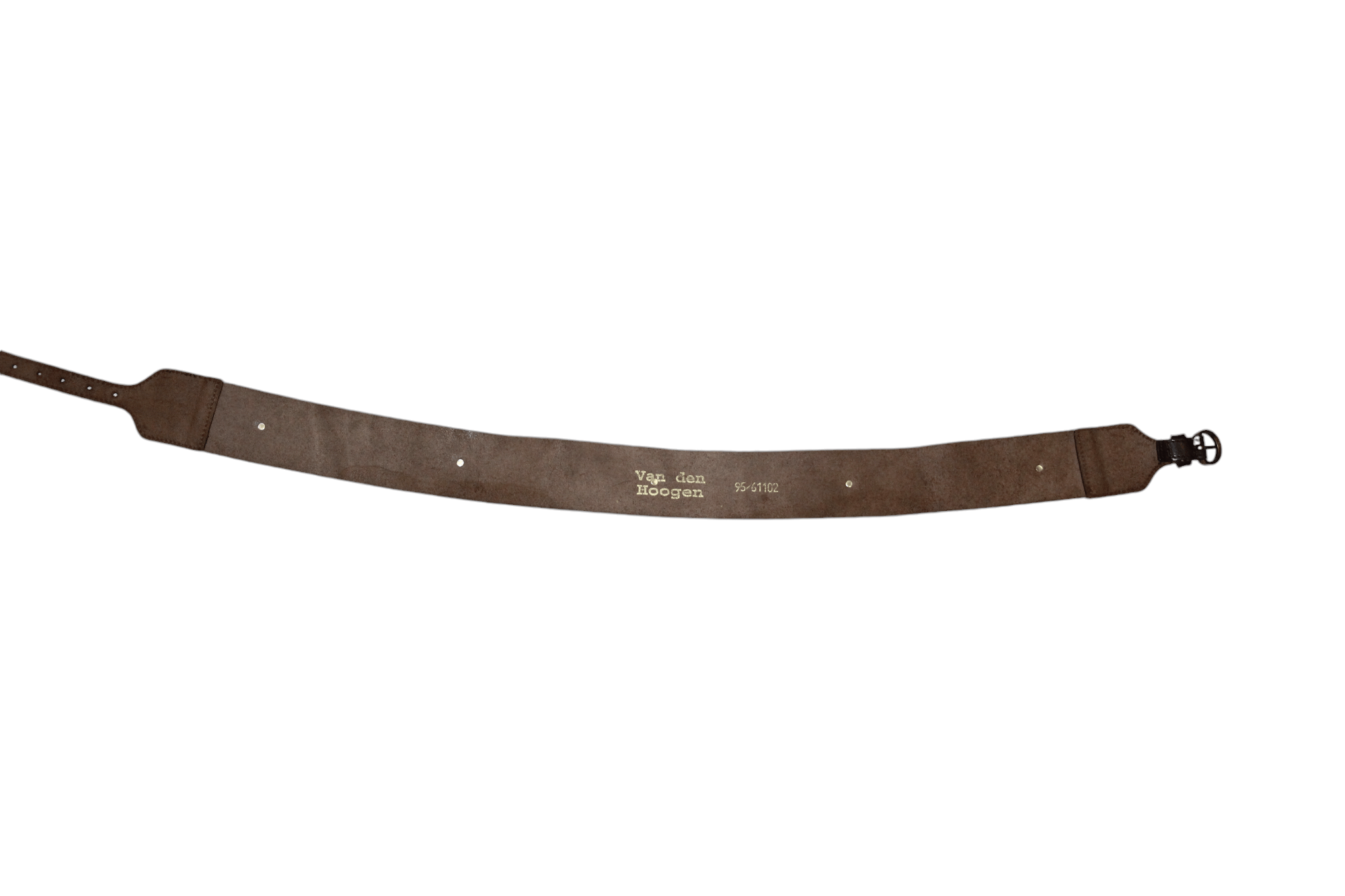 Lieve Van Gorp RARE Van den Hoogen designers leather wide belt Size ONE SIZE - 6 Thumbnail