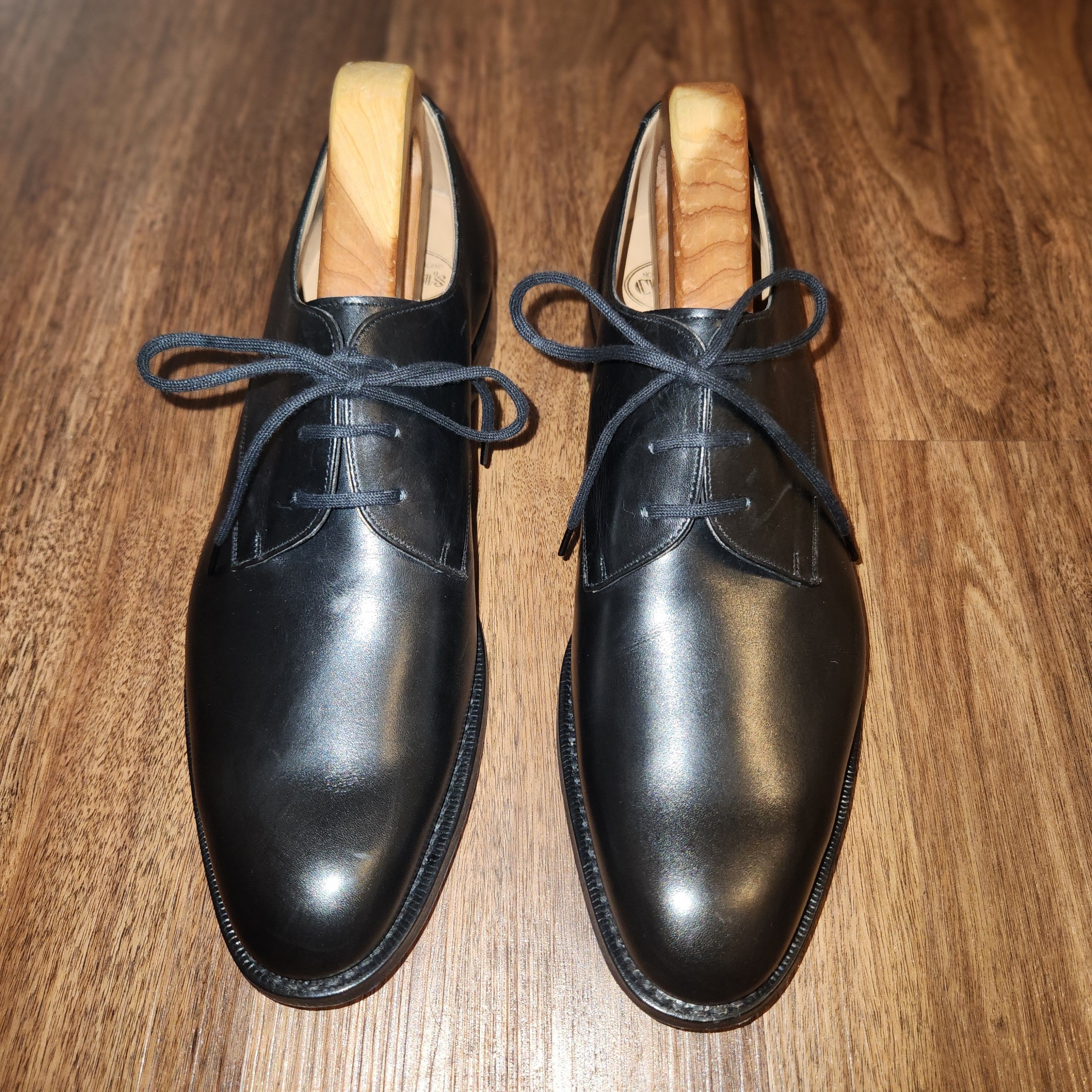 Church's Church's Men's Black Oslo Derby Shoes (NEW) Size US 8 / EU 41 - 1 Thumbnail